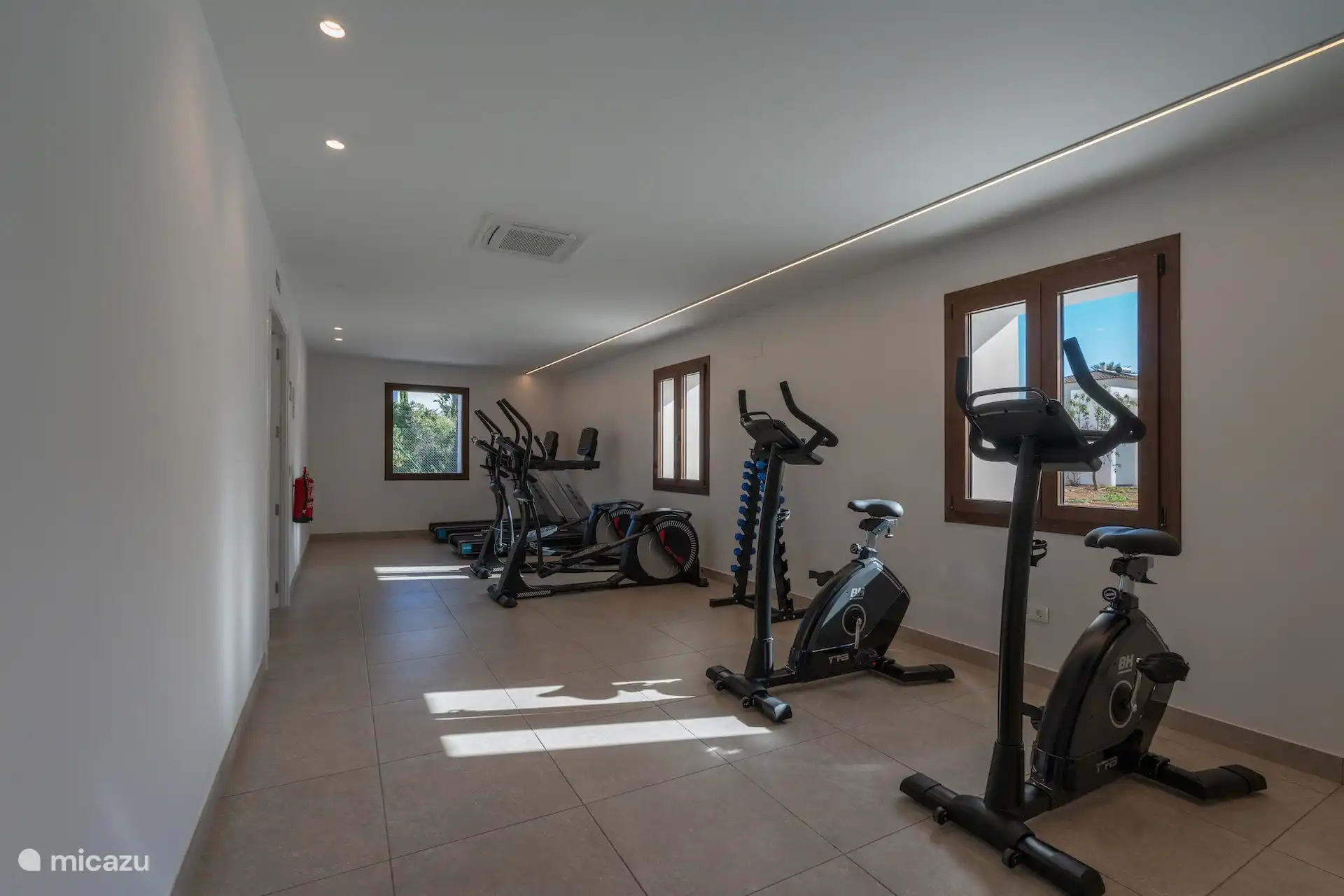 Fitness room in Social Club (detached building on complex)