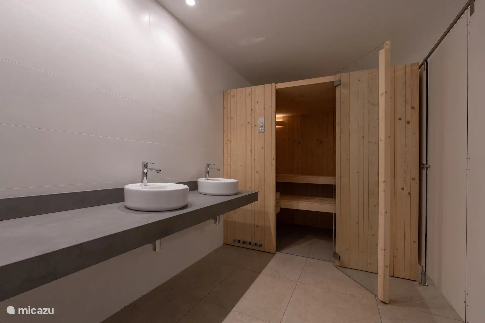 Sauna in the Social Club (detached building on complex)