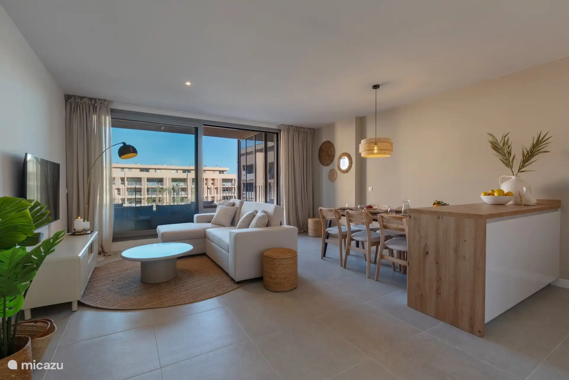 Living room, sofa can be converted into sofa bed