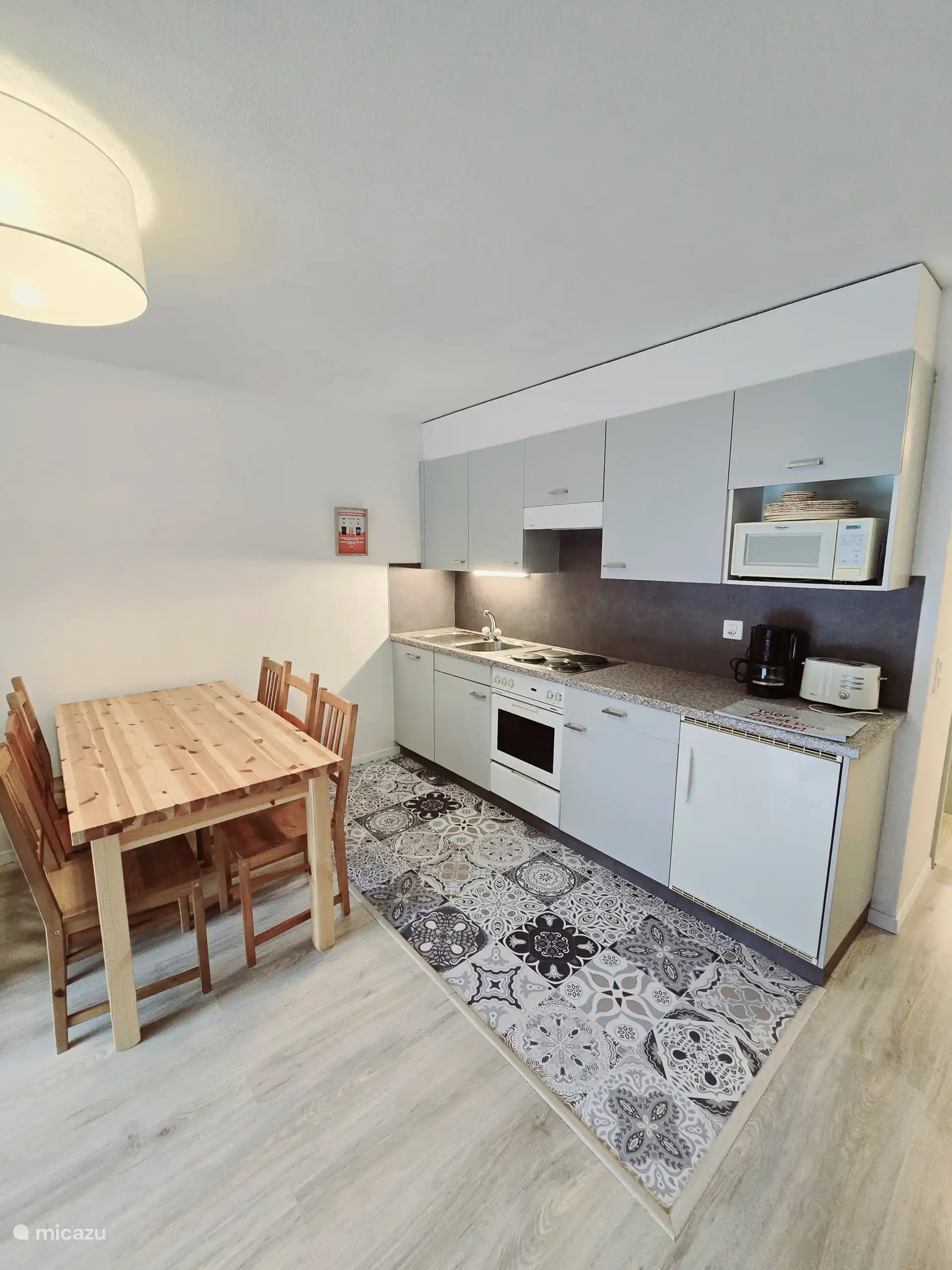 Wohnzimmer und Essbereich – helle Wohnung in Torgon, Portes du Soleil