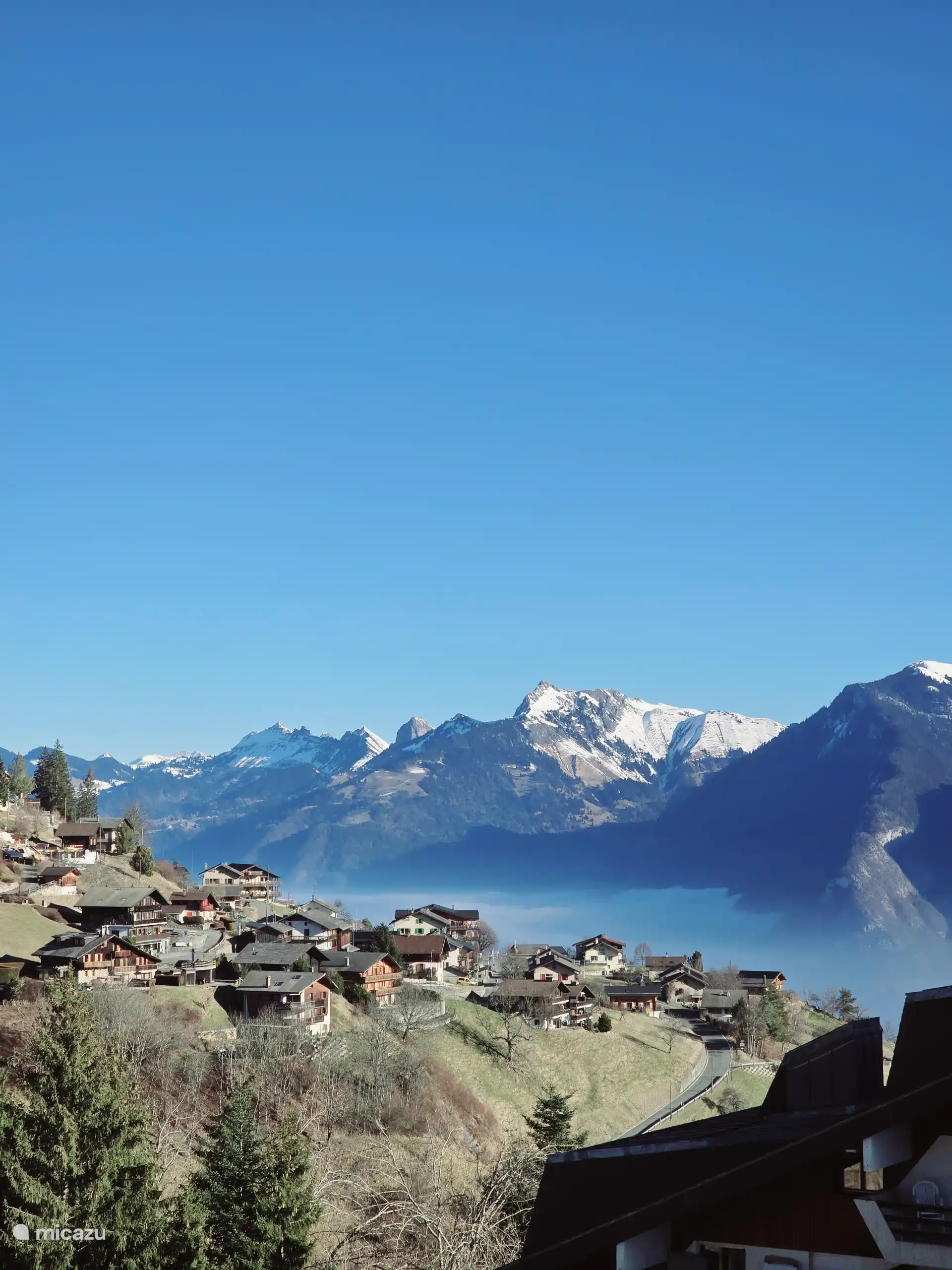 Panoramablick auf die Alpen von Torgon aus — Portes du Soleil, Wallis