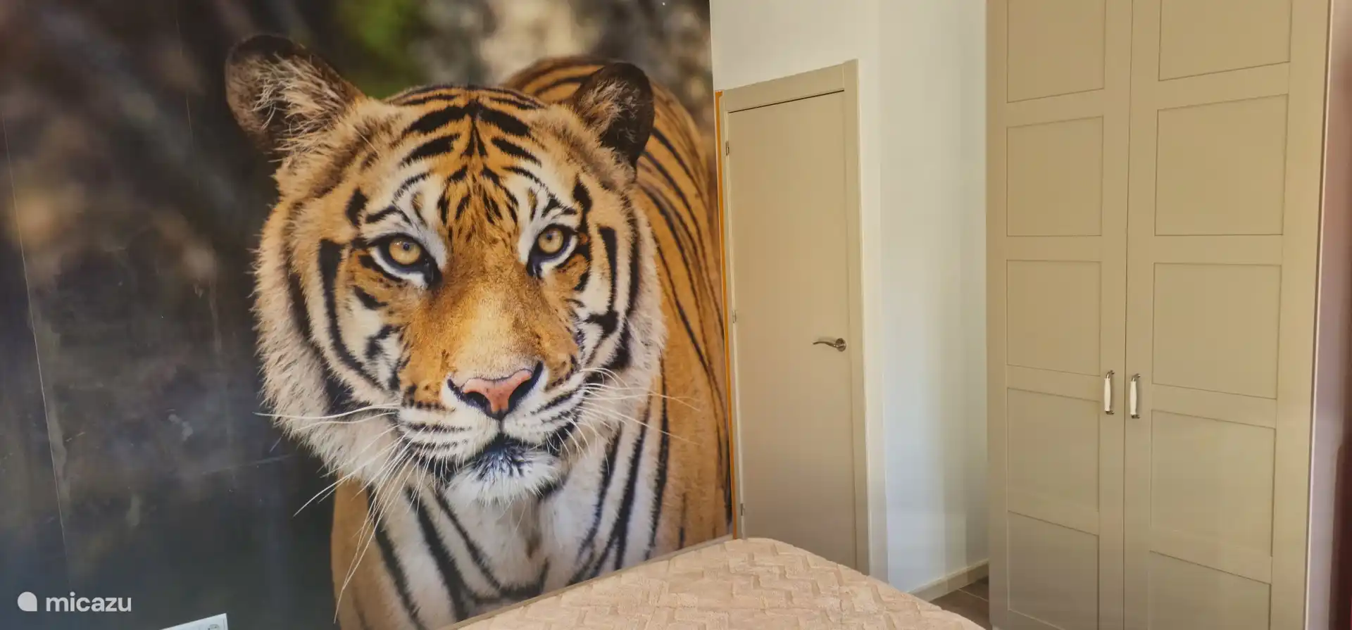 Slaapkamer met Tijger