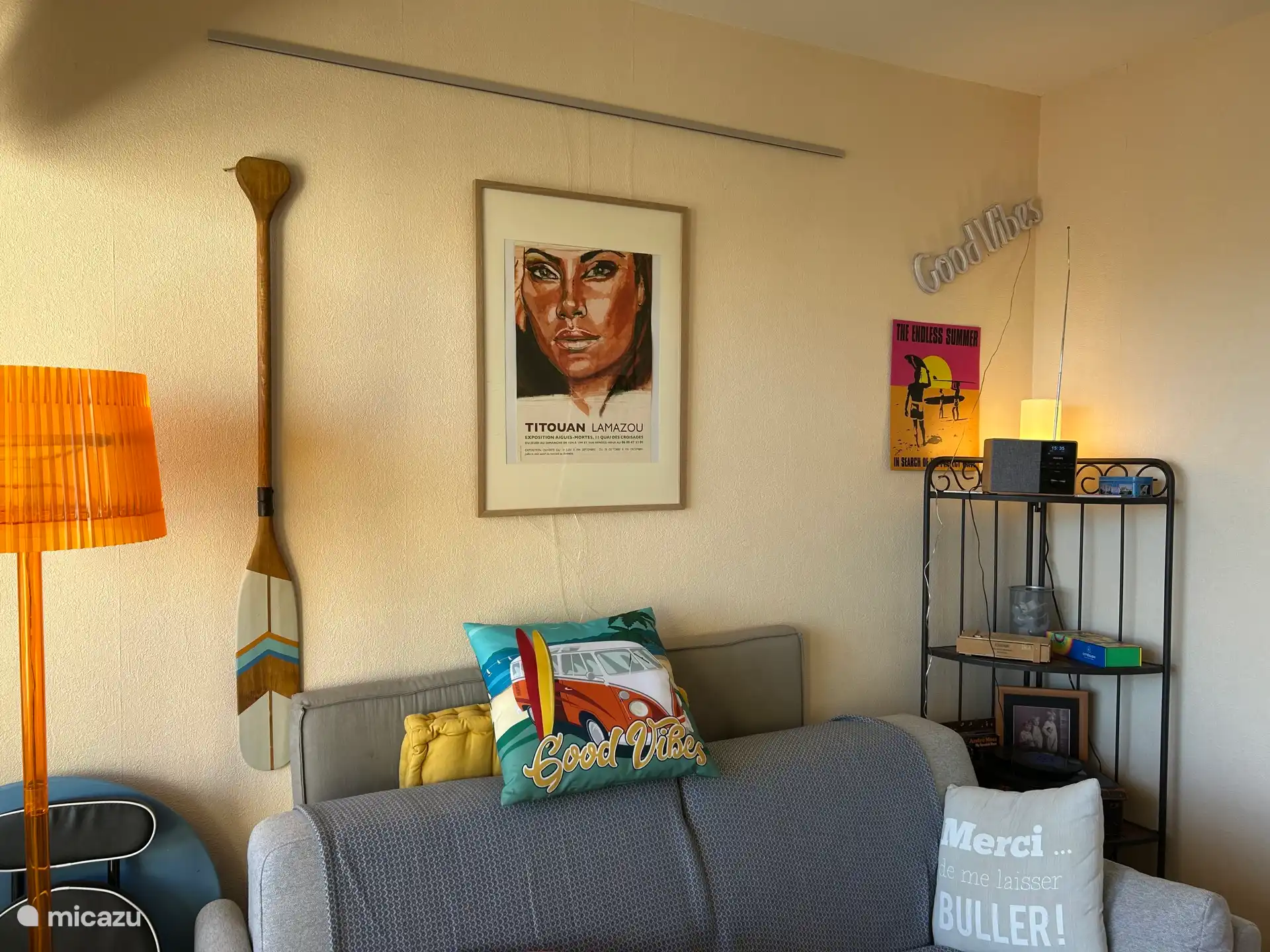 Salon avec lit lit lit 1,40x2 