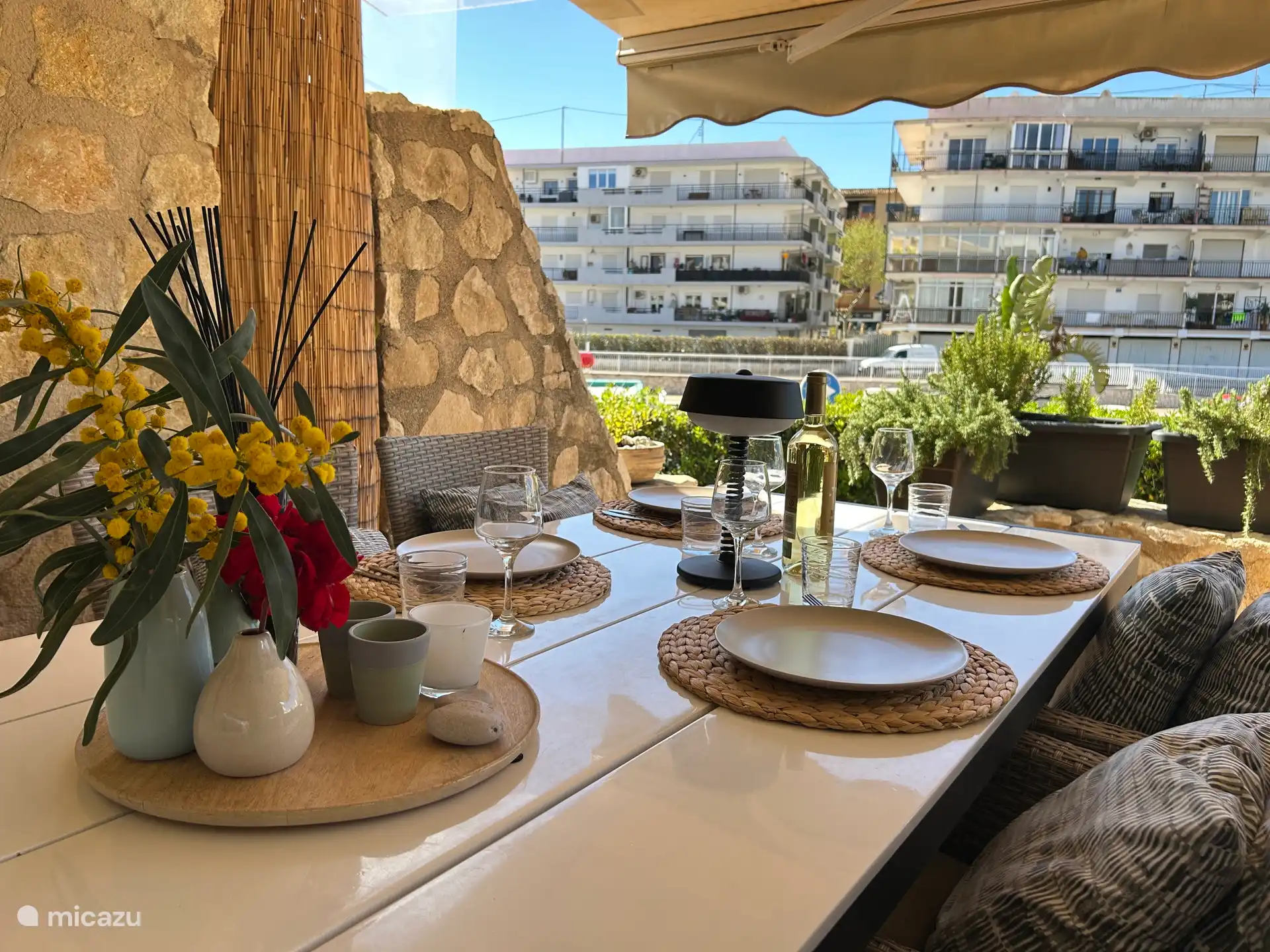 Terraza de la mesa del comedor