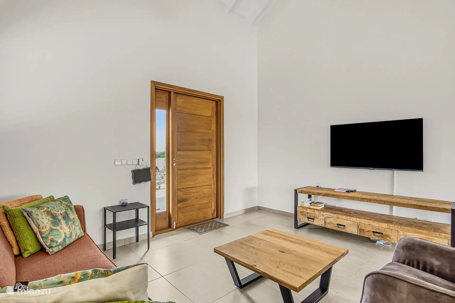 Living room with a view of the front door