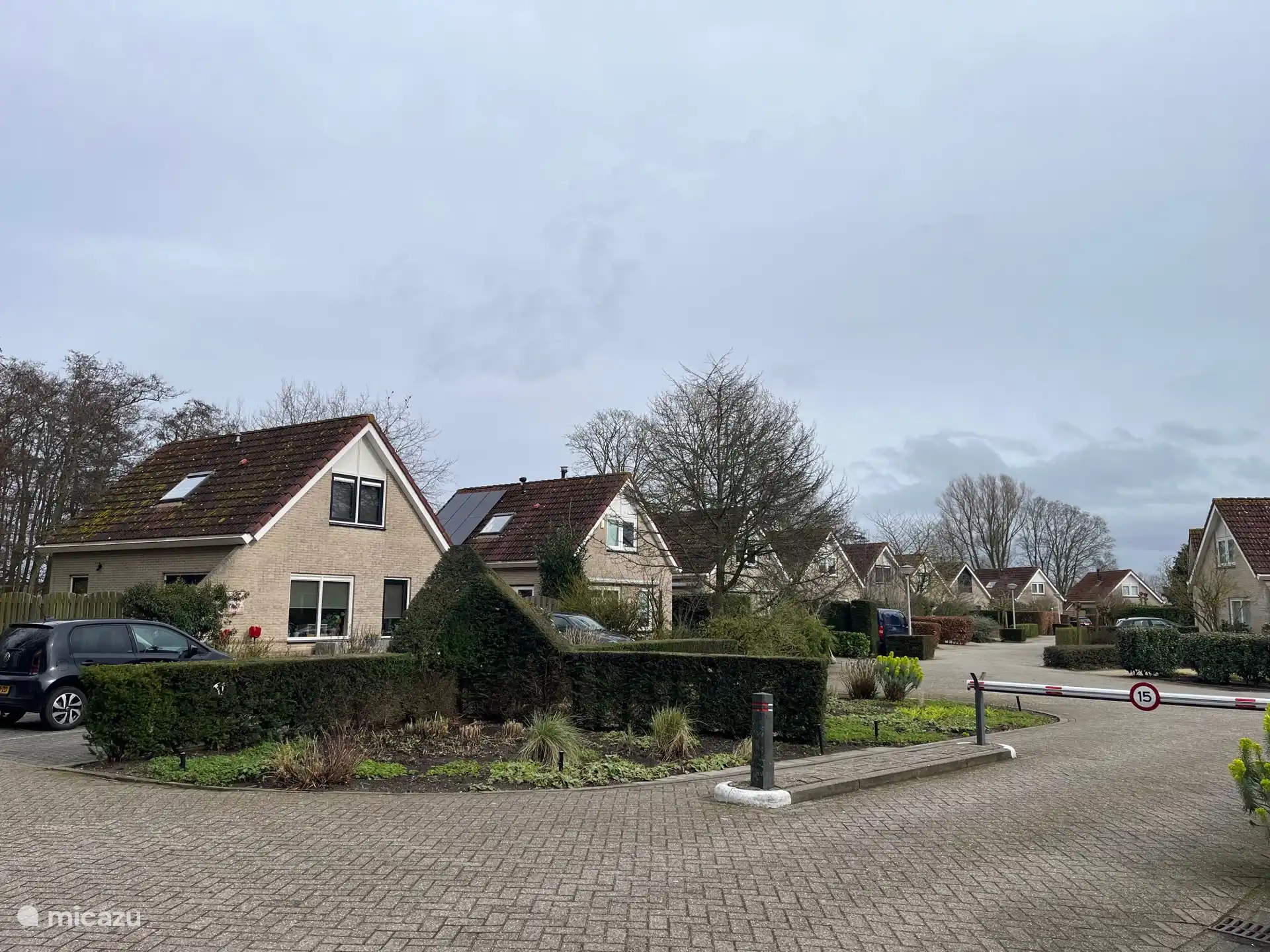 De entree van het park