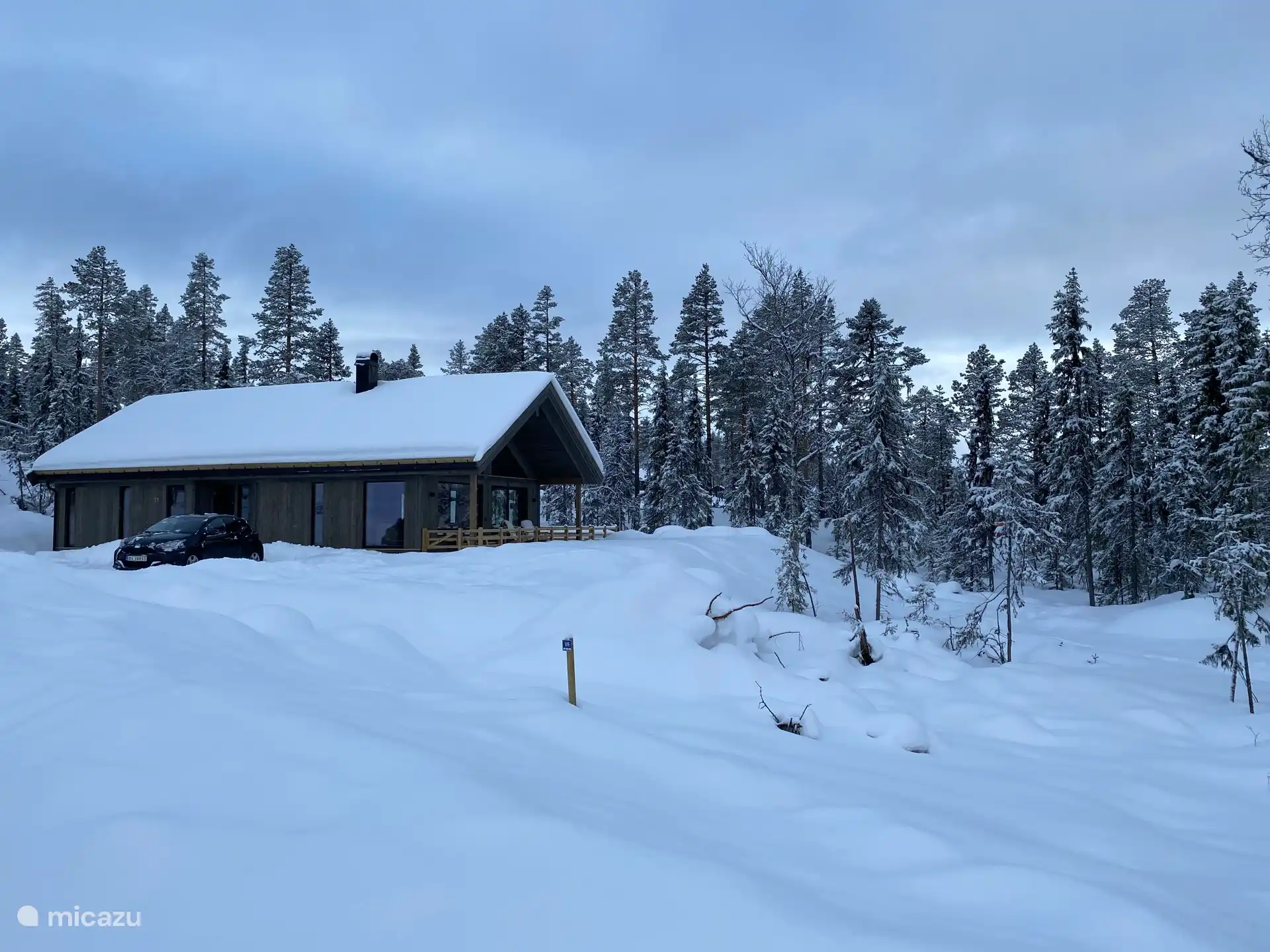 Fjellstua in de winter