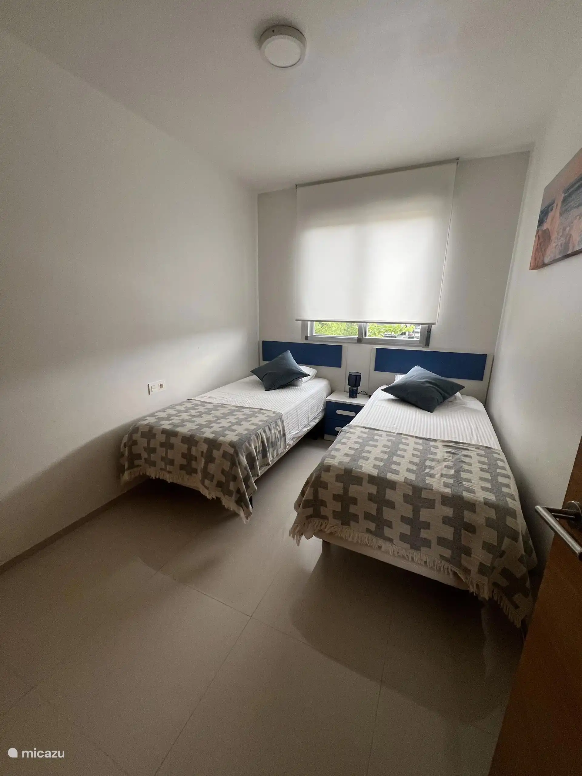 Slaapkamer met 2 aparte bedden