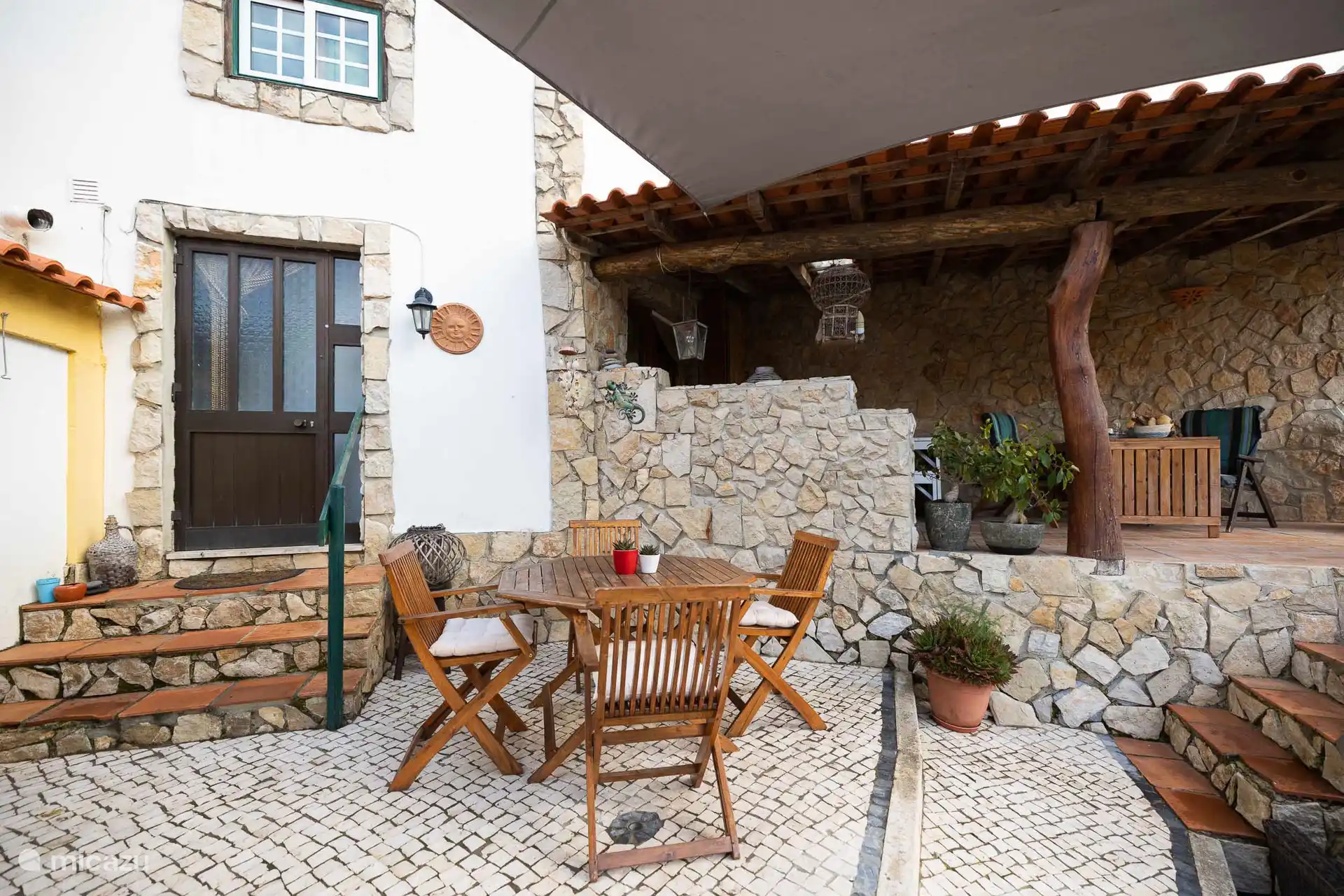 The outdoor terrace of Casa Oliveira