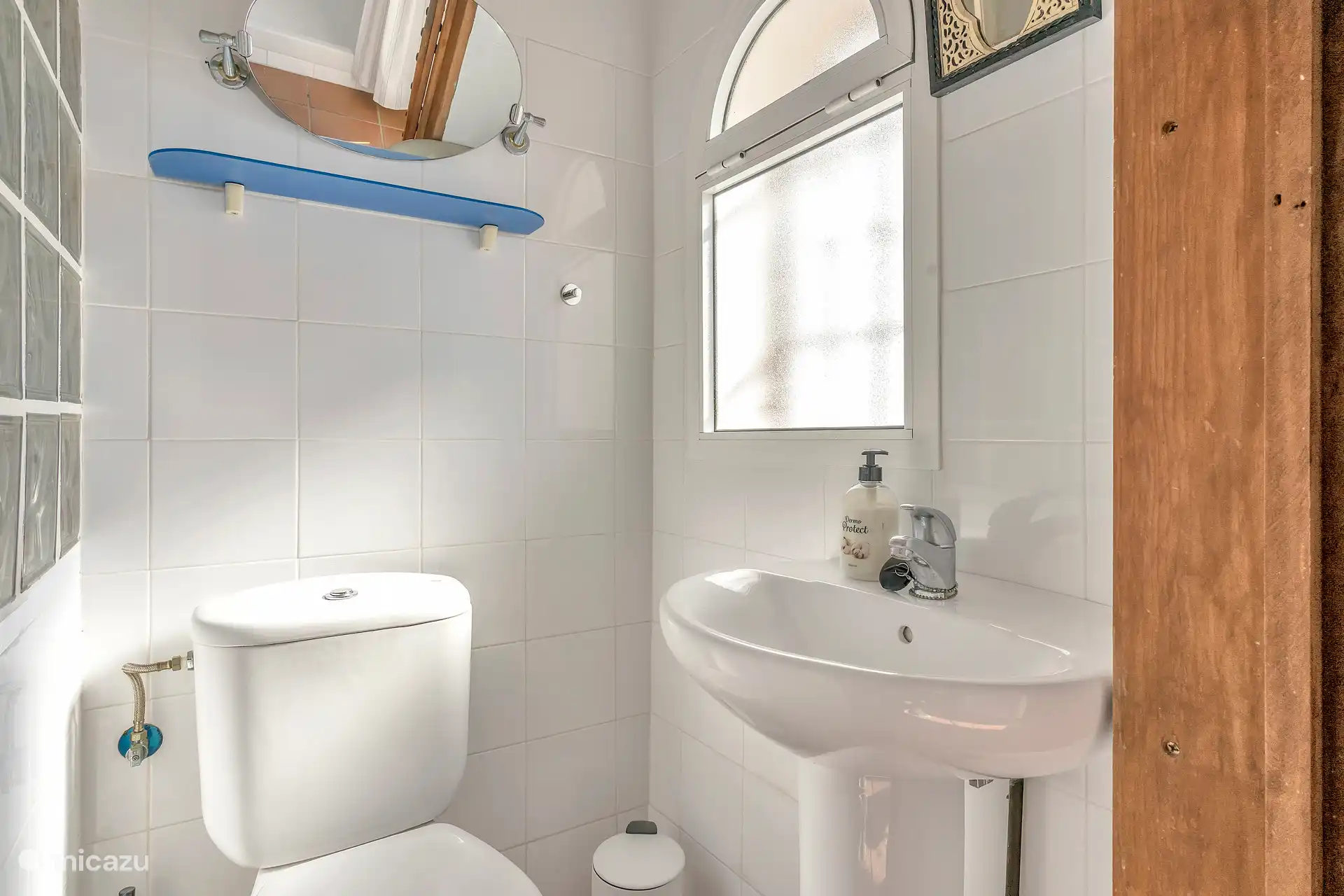 Toilet met wastafel.