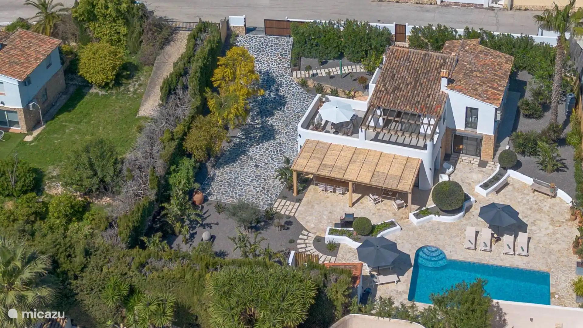 Drone photo of the plot