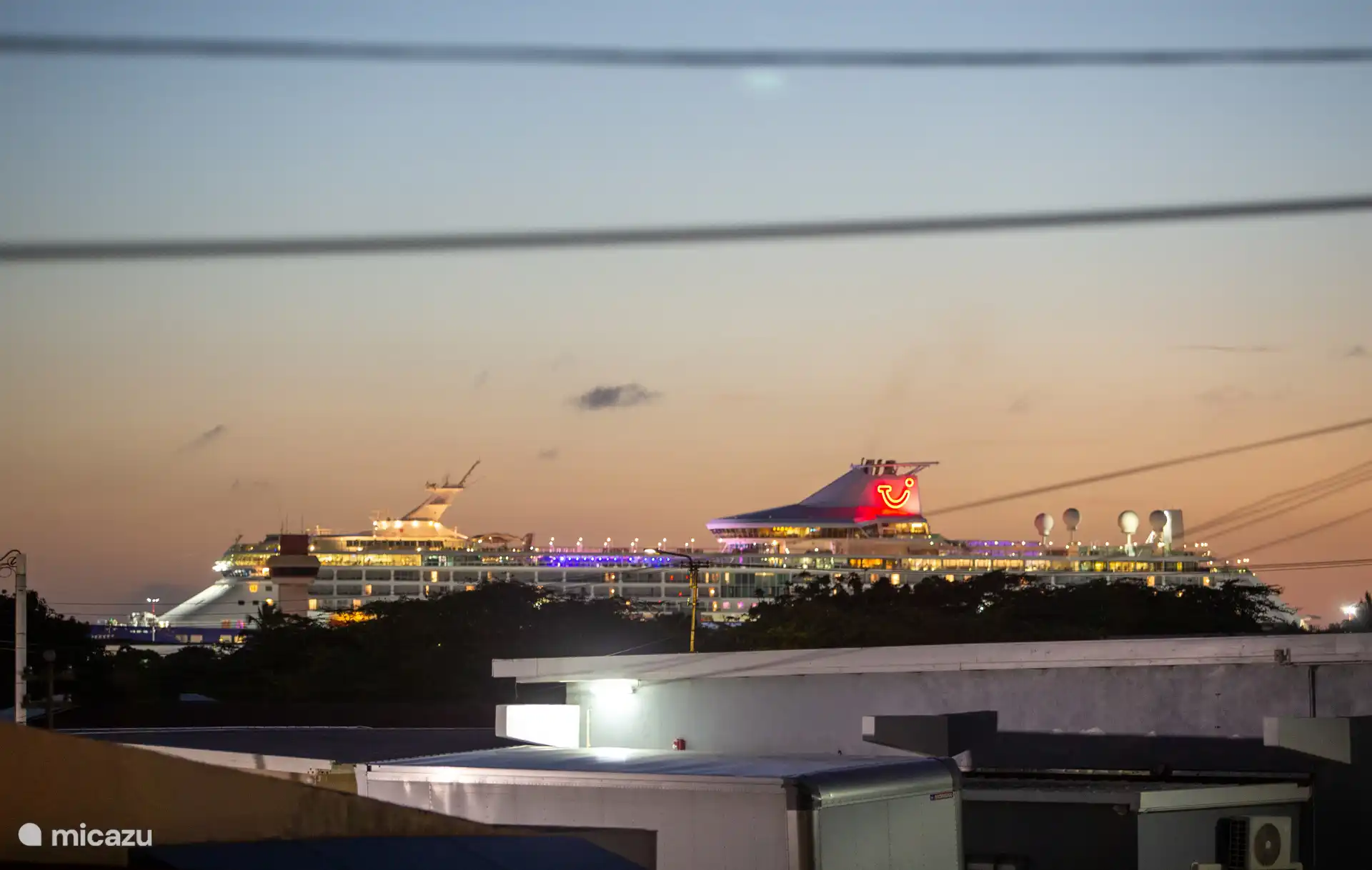 Vista desde el balcón de los cruceros