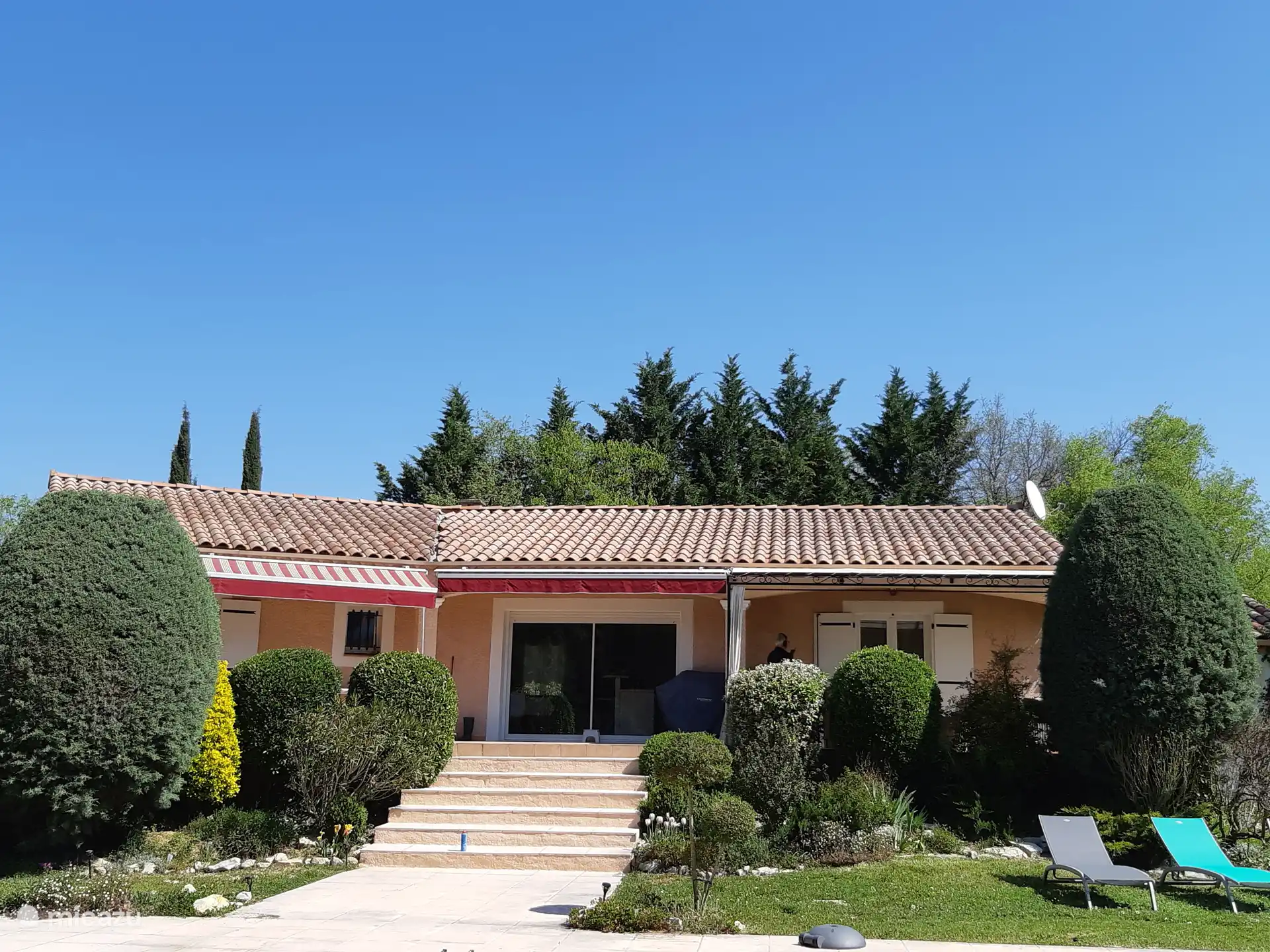 The house seen from the garden
