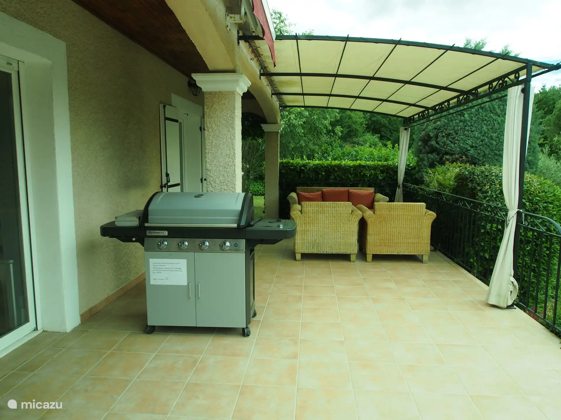 THE terrace, the barbecue