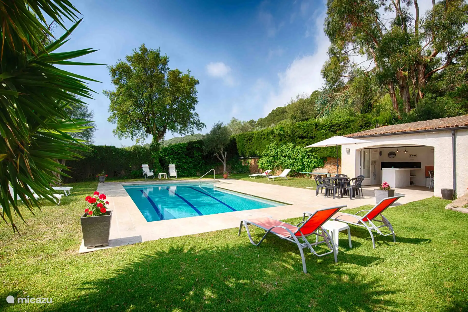 Zwembad en zwembadhuisje Villa Girasol Begur