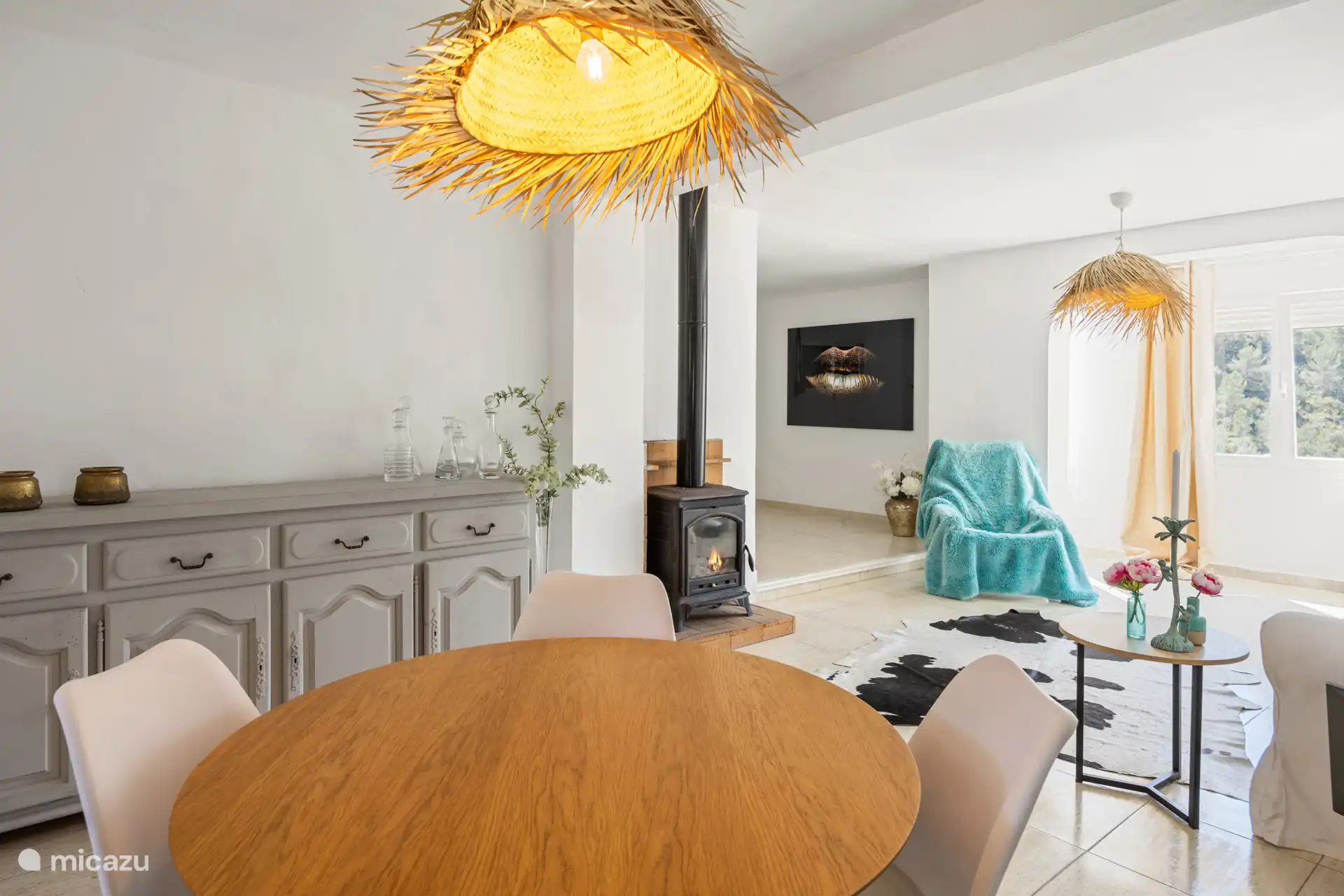 Das Wohnzimmer der Wohnung im Erdgeschoss.