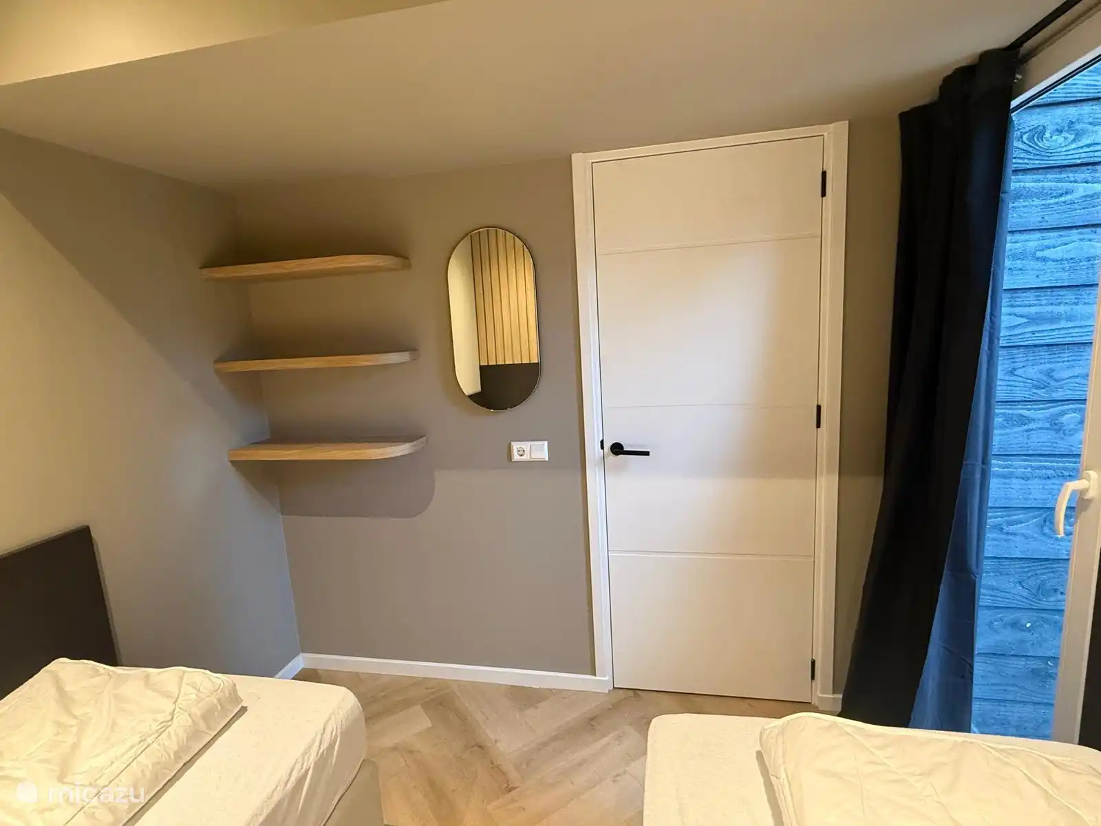 Slaapkamer 2, bedden kunnen los of tegen elkaar aan