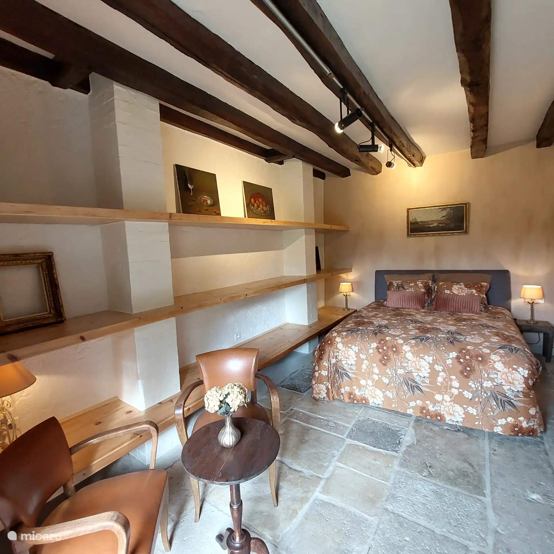 Bedroom on the ground floor with separate private terrace