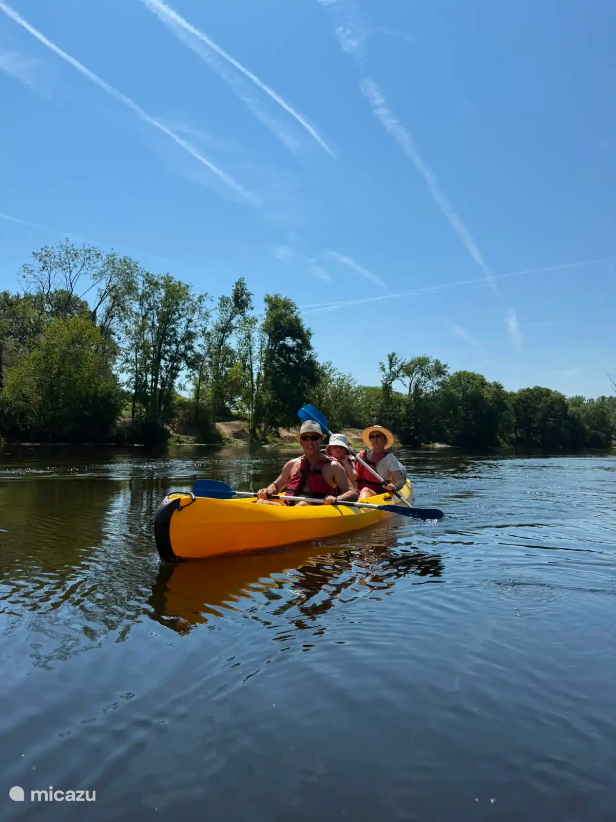 Kajakfahren auf dem schönen Fluss Vienne