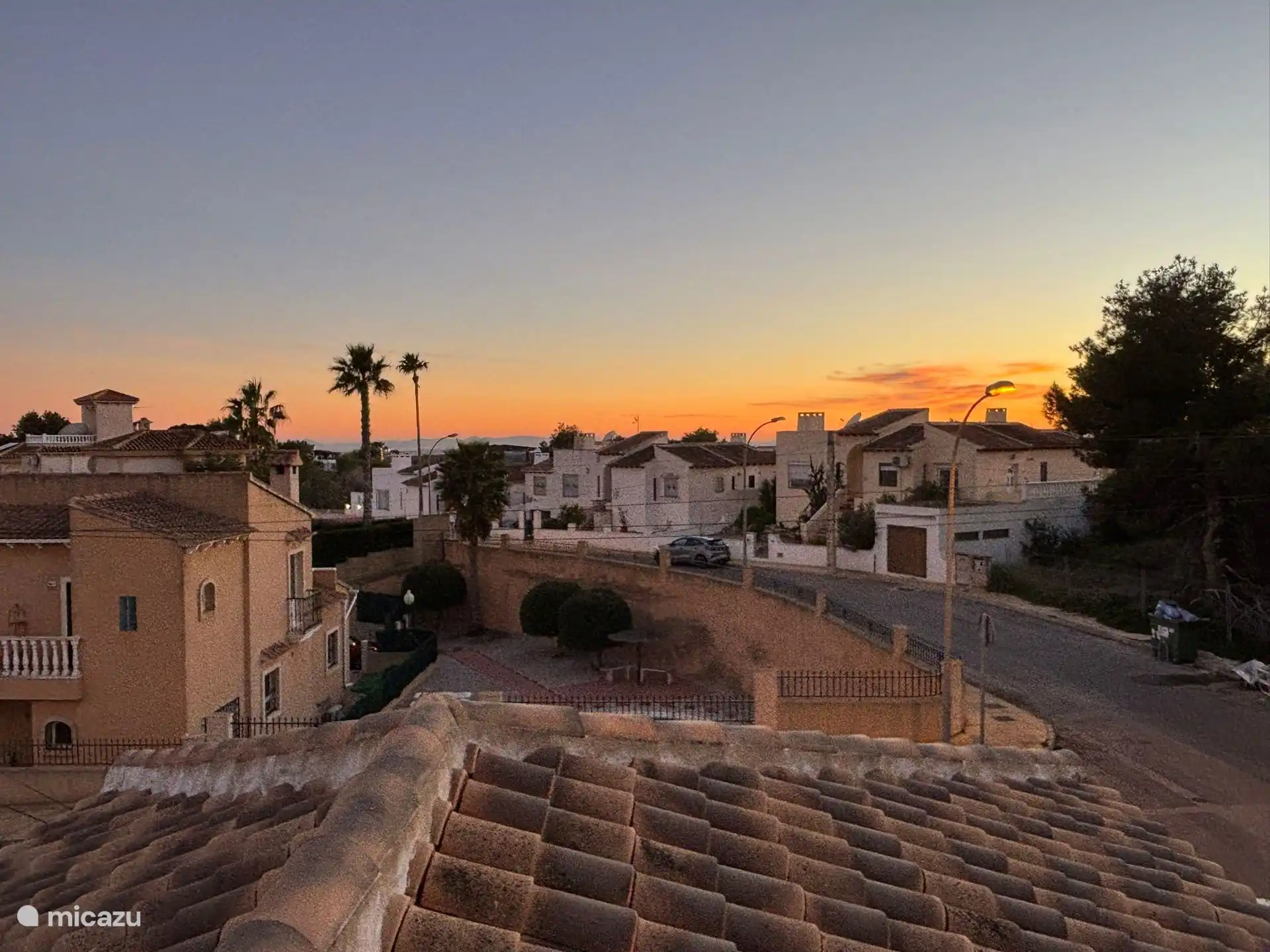 Atardecer desde la terraza de la azotea