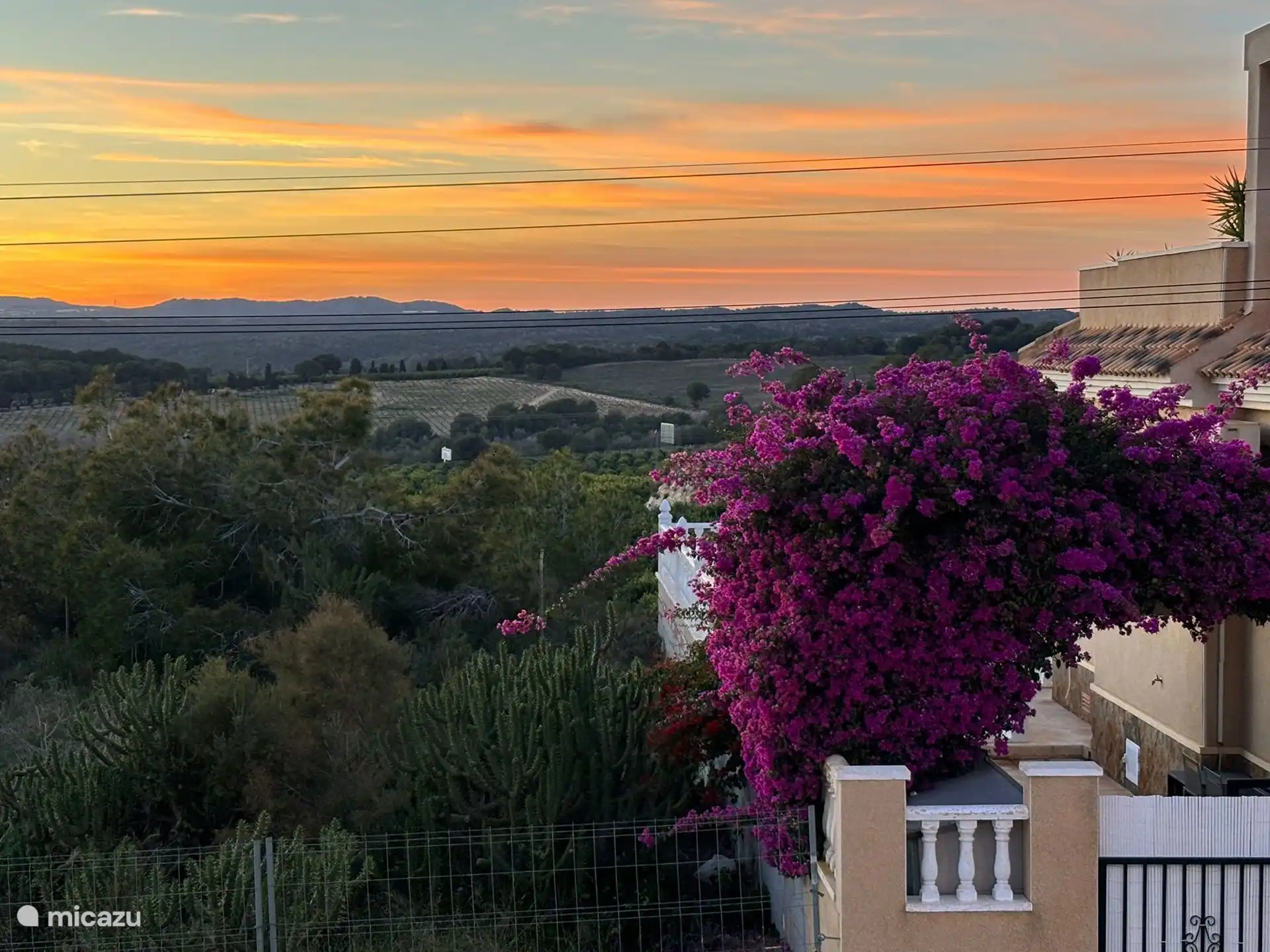Atardecer desde la terraza de la azotea