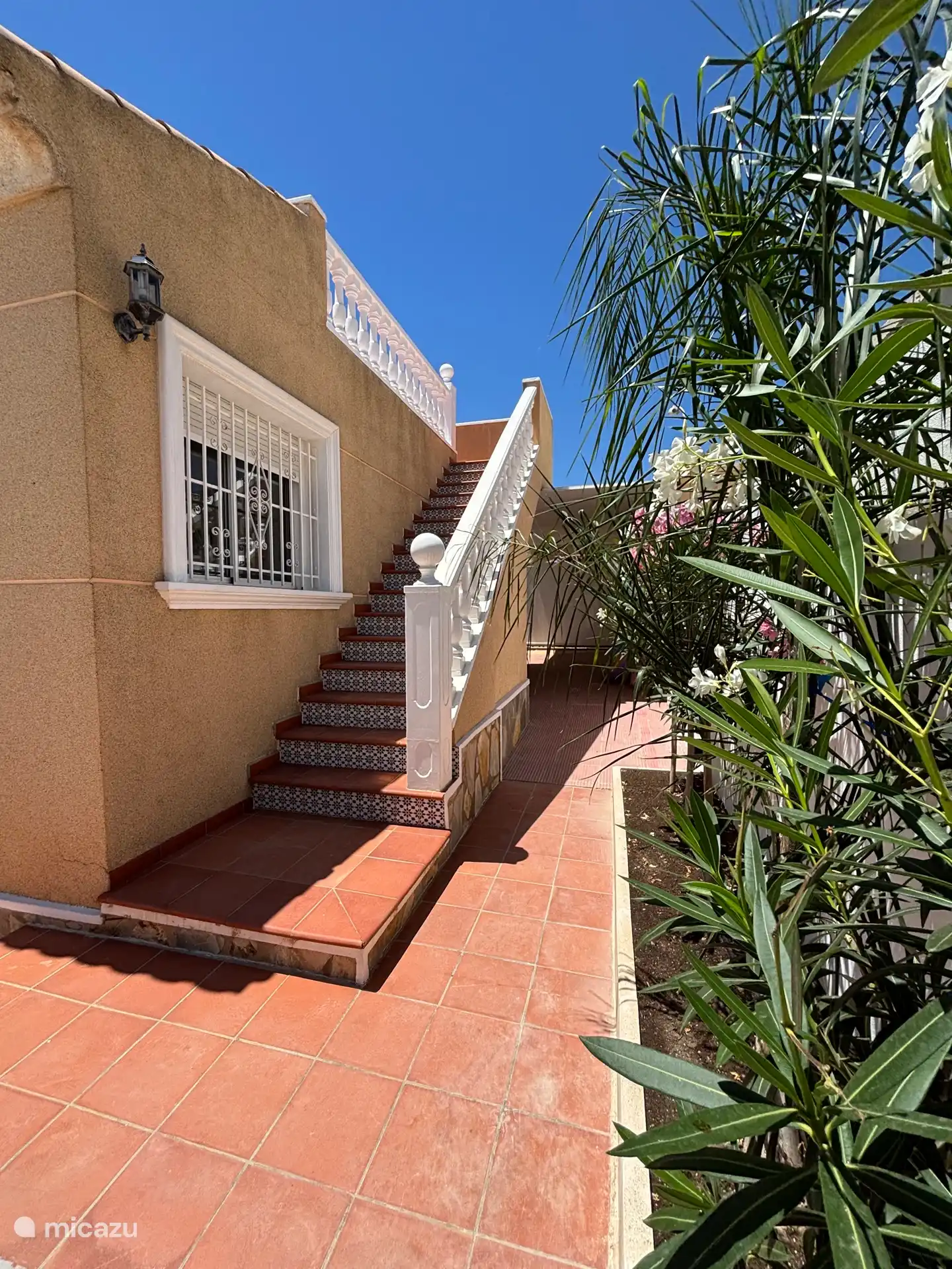 Entrée de la terrasse sur le toit