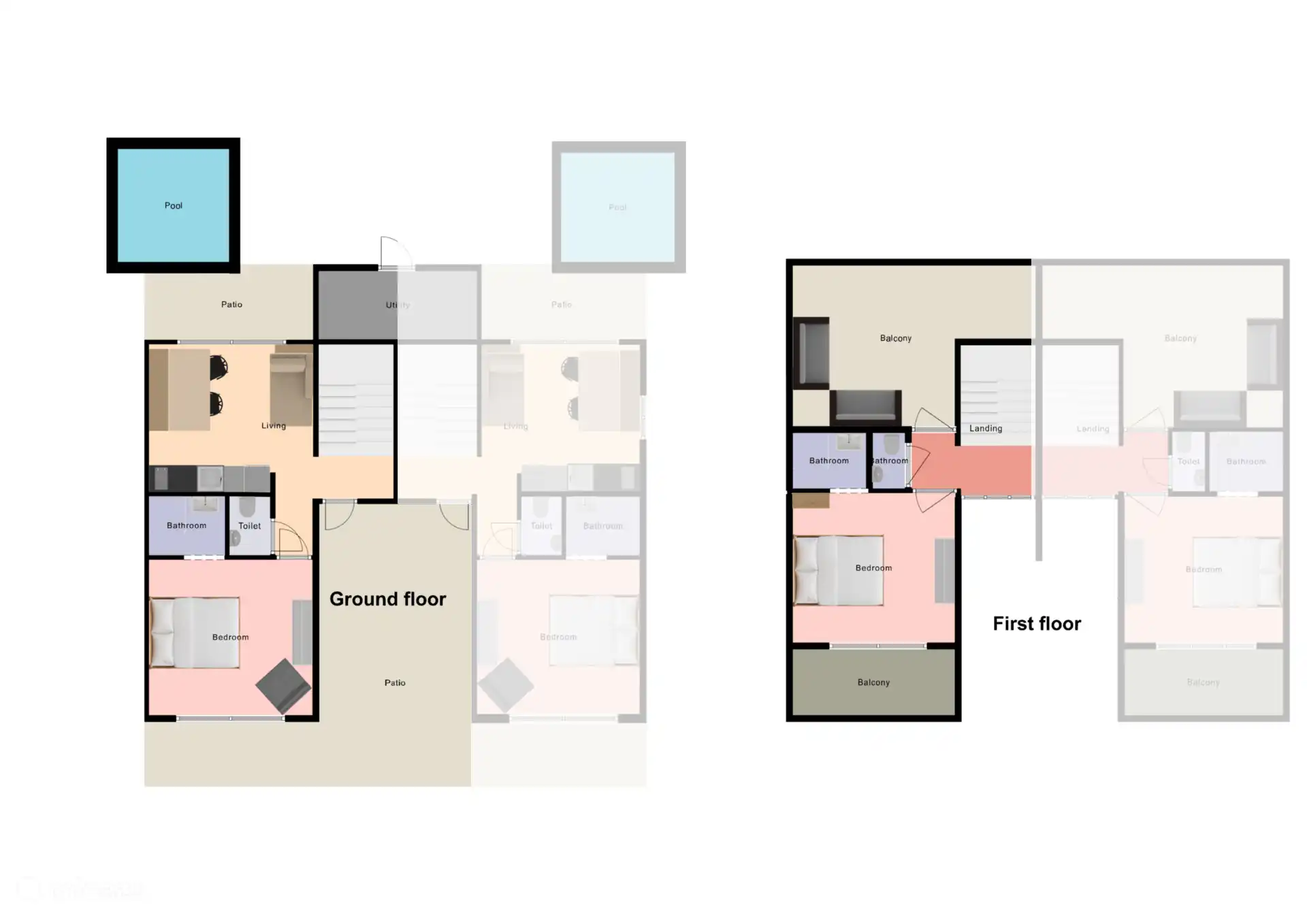 Schematische plattegrond