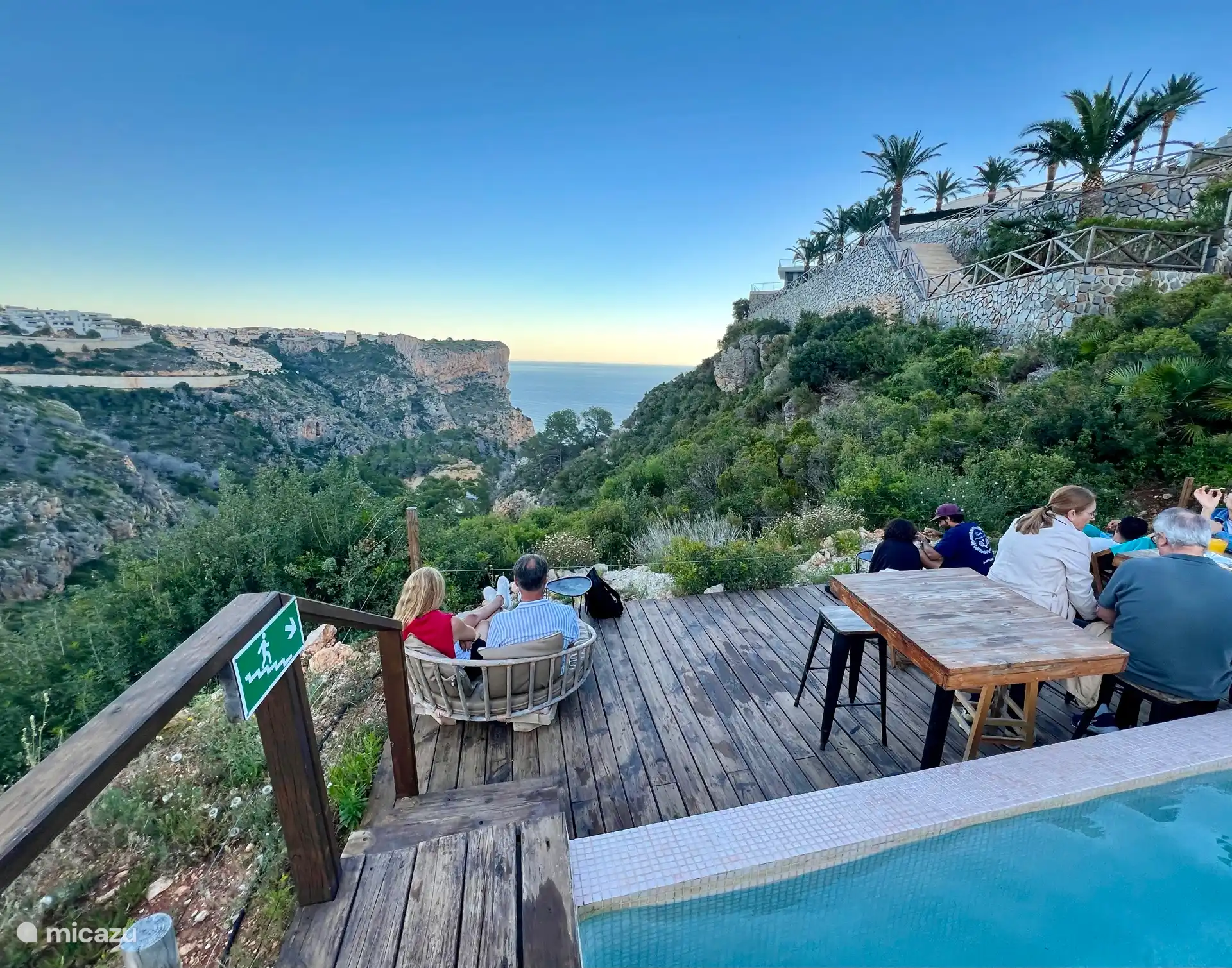 Restaurant op de Cumbre del Sol. 