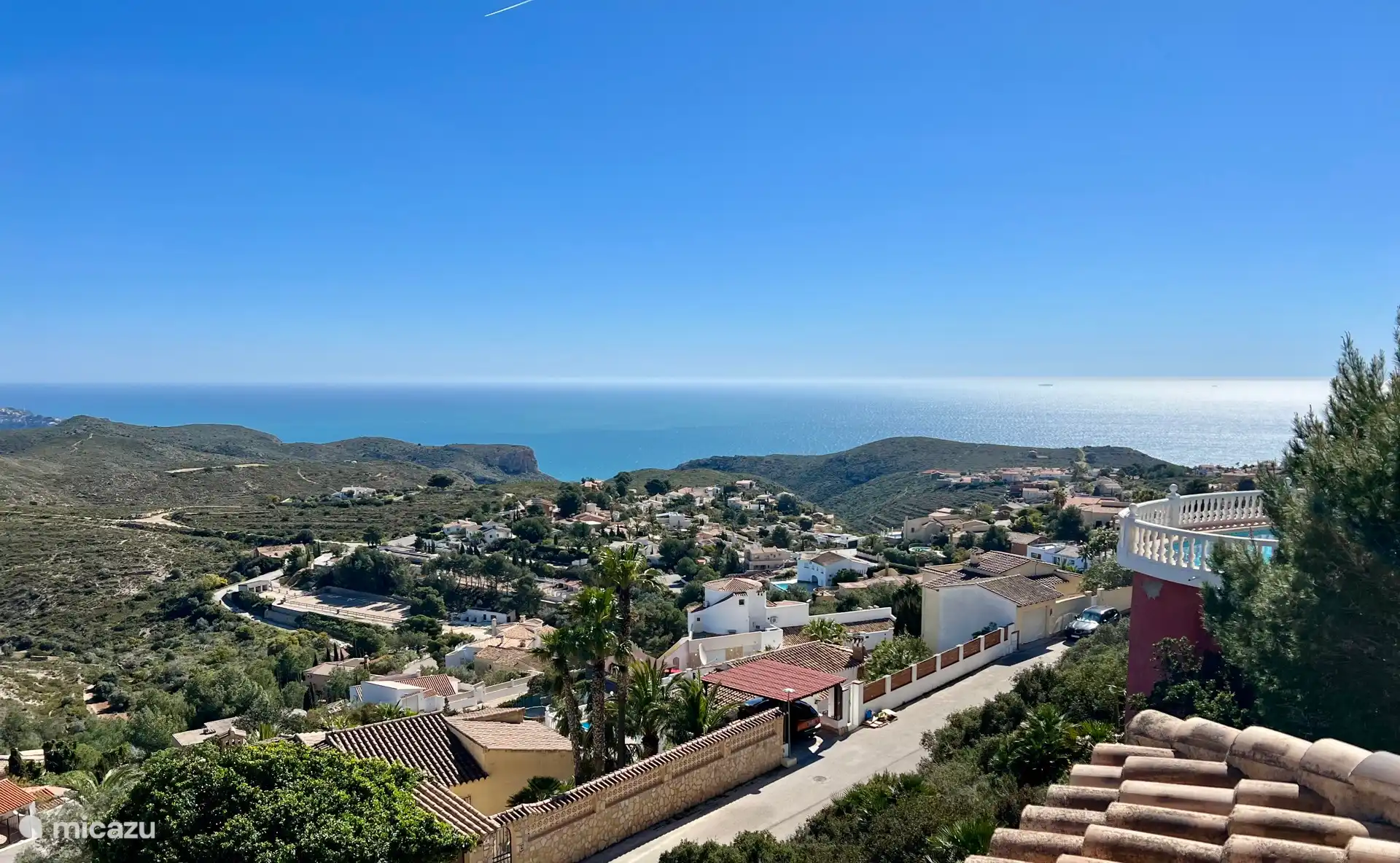 Blick von unserem Haus. 