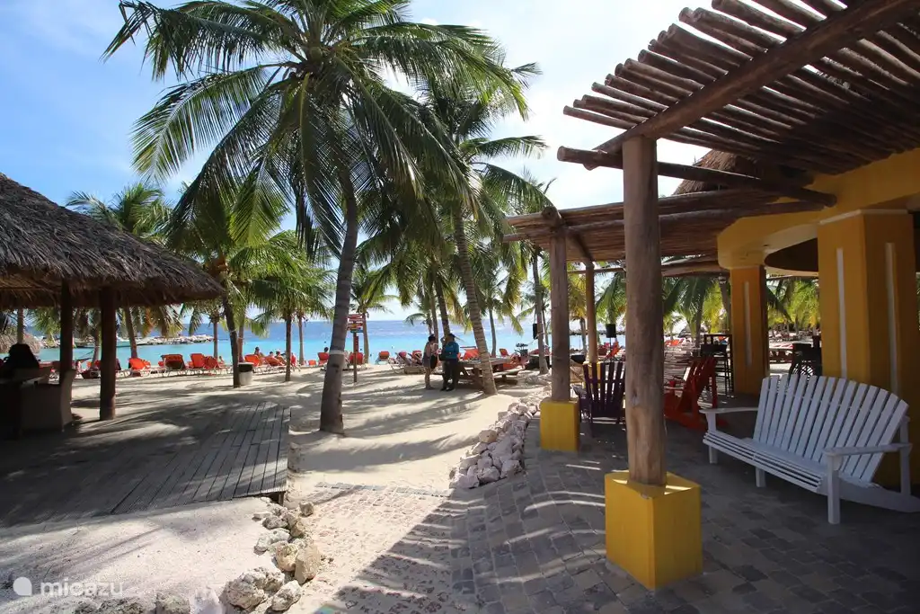 At the beach you can go all day at the cozy bar-restaurant Azuro!
