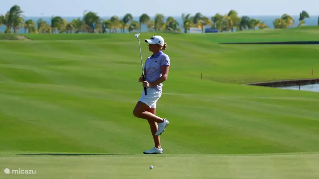 Golfing with ocean views ...