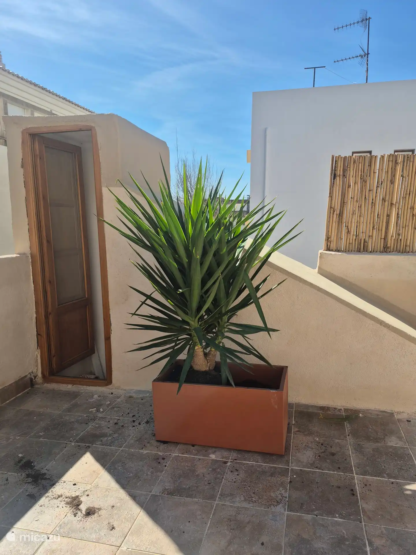 Accès à la terrasse sur le toit