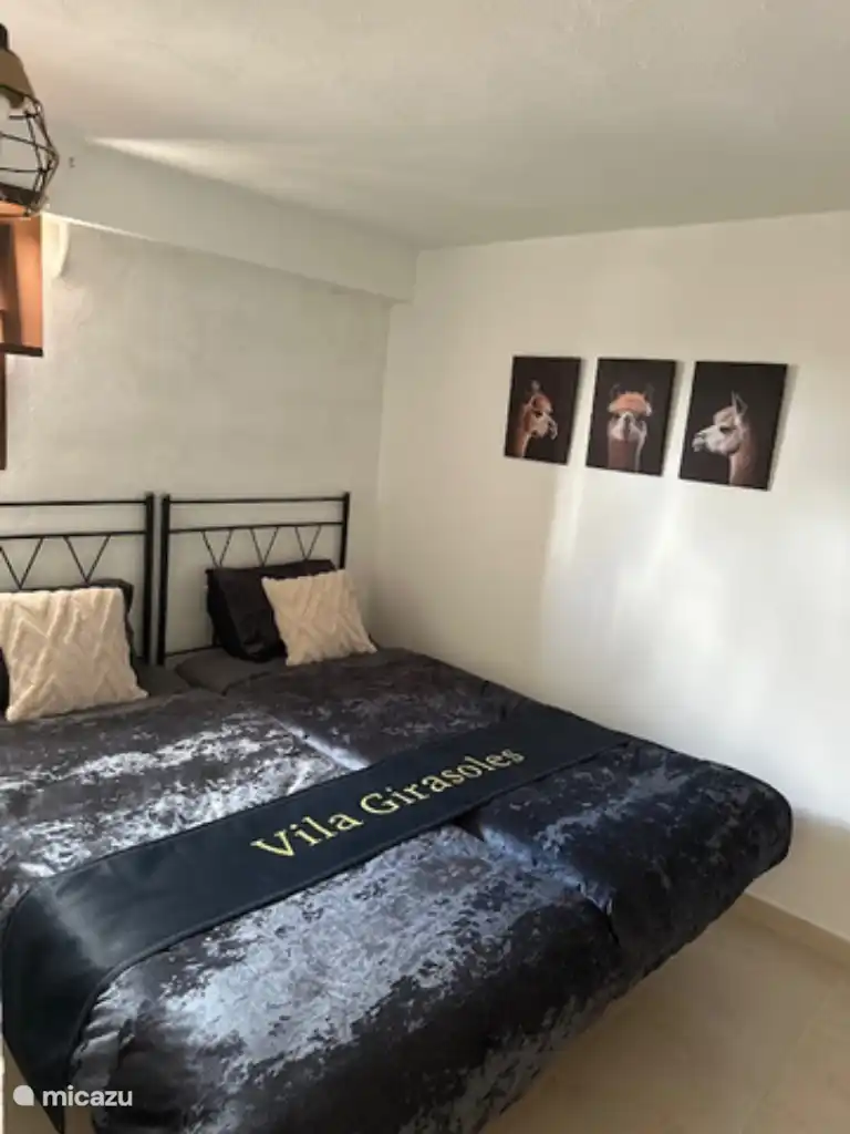 The master bedroom that can also be converted into two separate beds. 