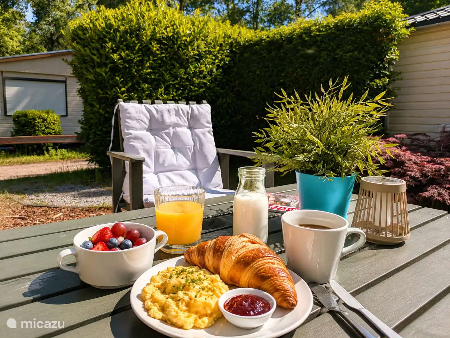Breakfast in the sun