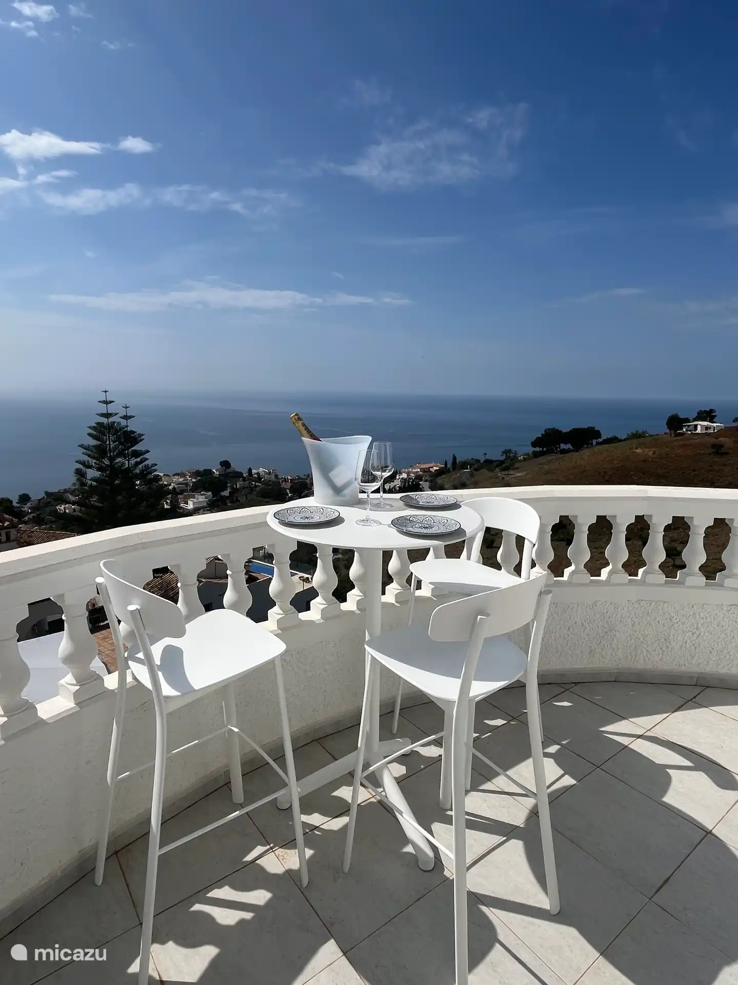 Panoramablick auf das Meer