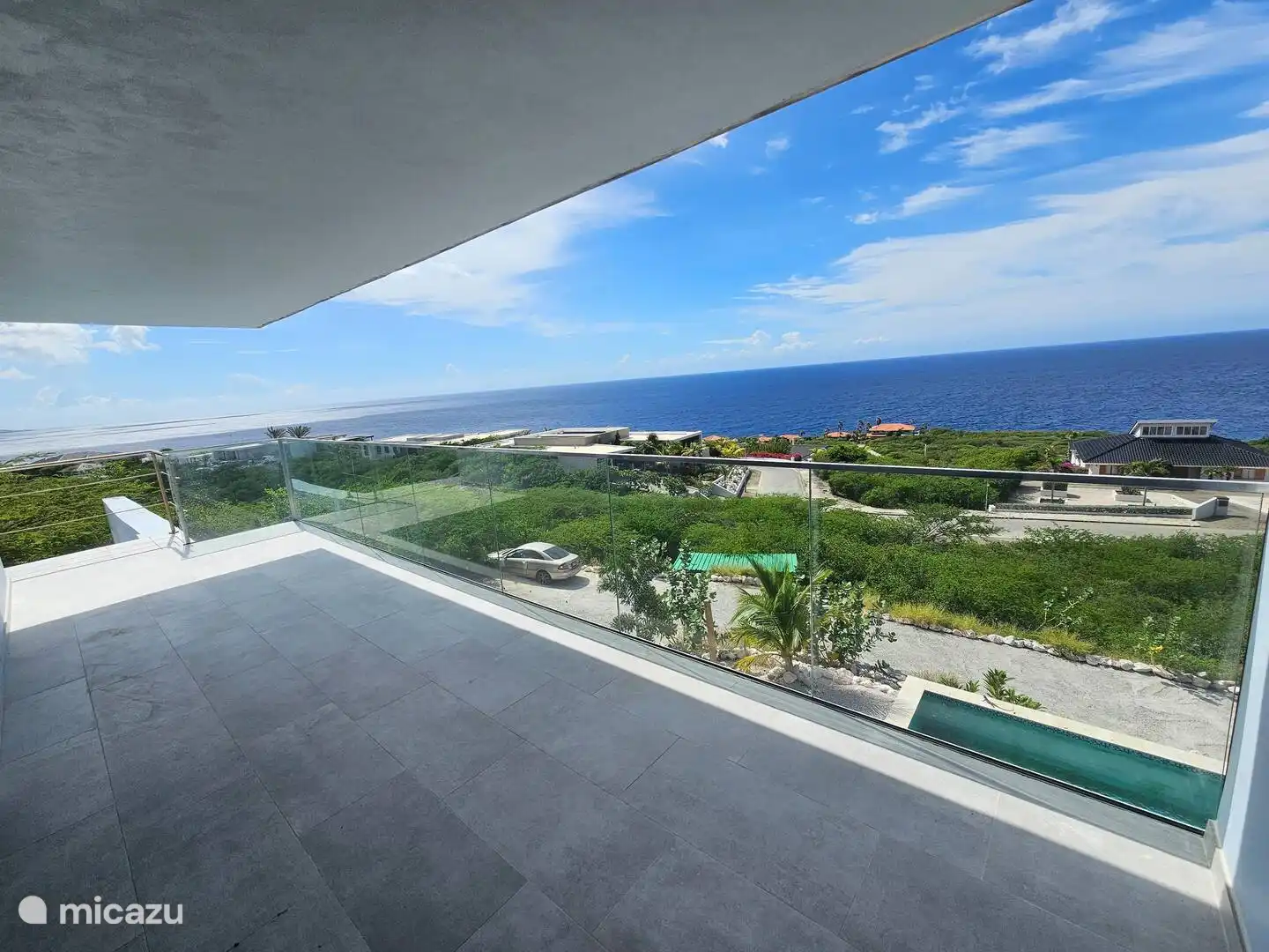 Uitzicht op het terras