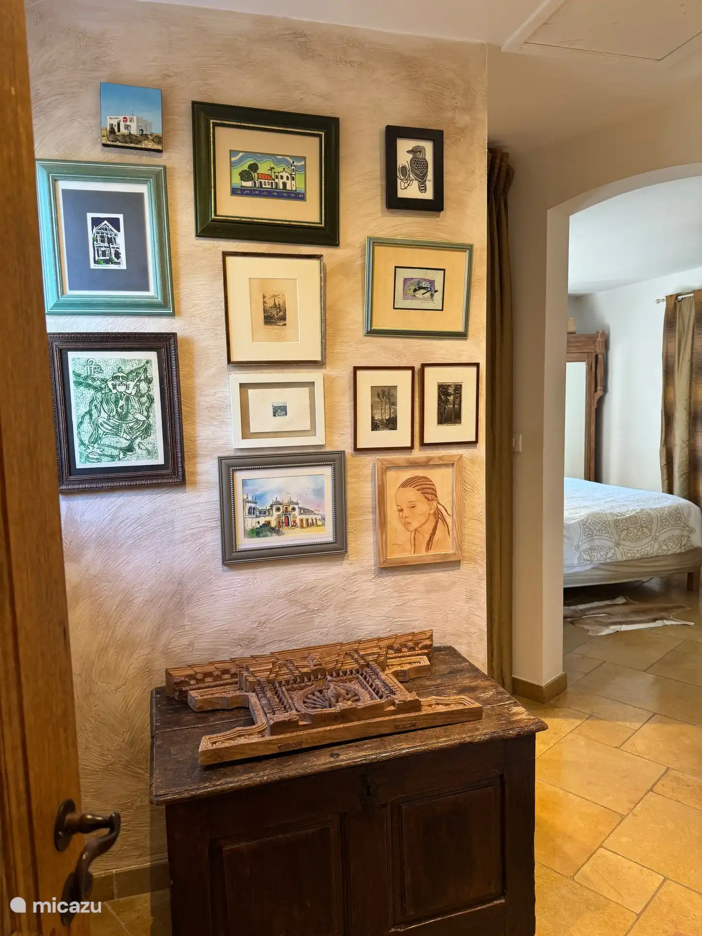 Ingang naar de hoofdslaapkamer