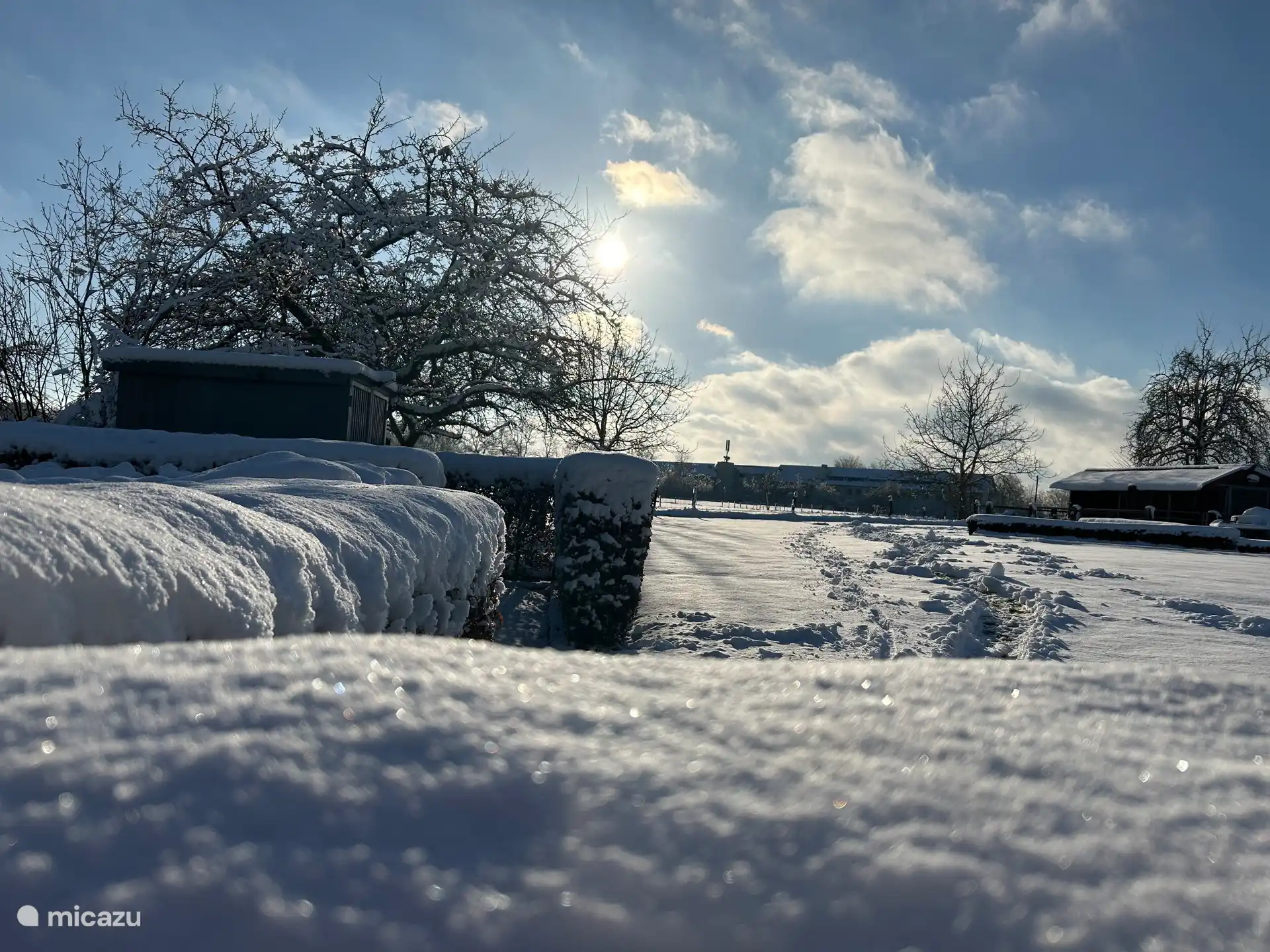 Unser Garten in winterlicher Atmosphäre