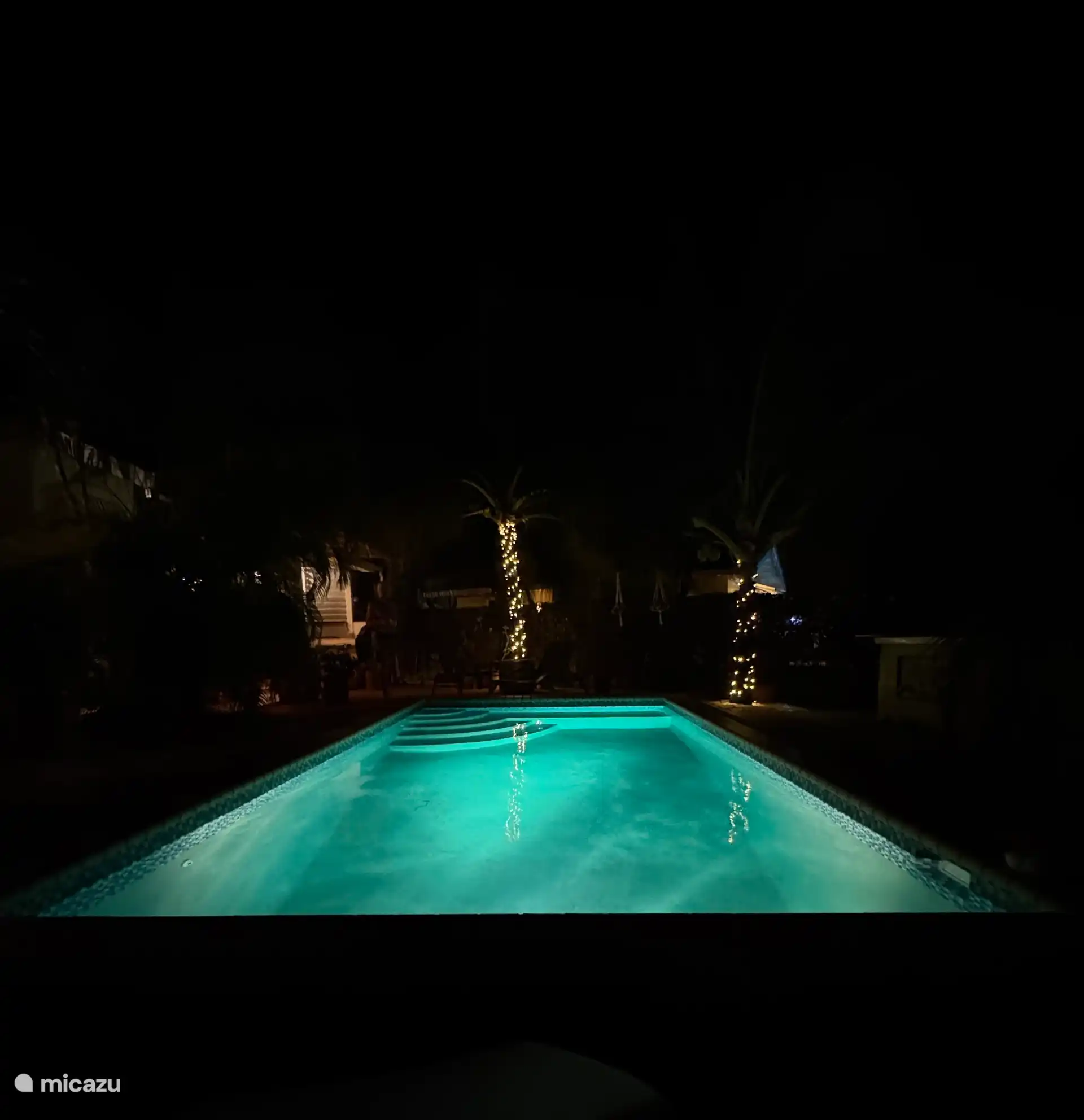 Zwembad met zit gedeelte