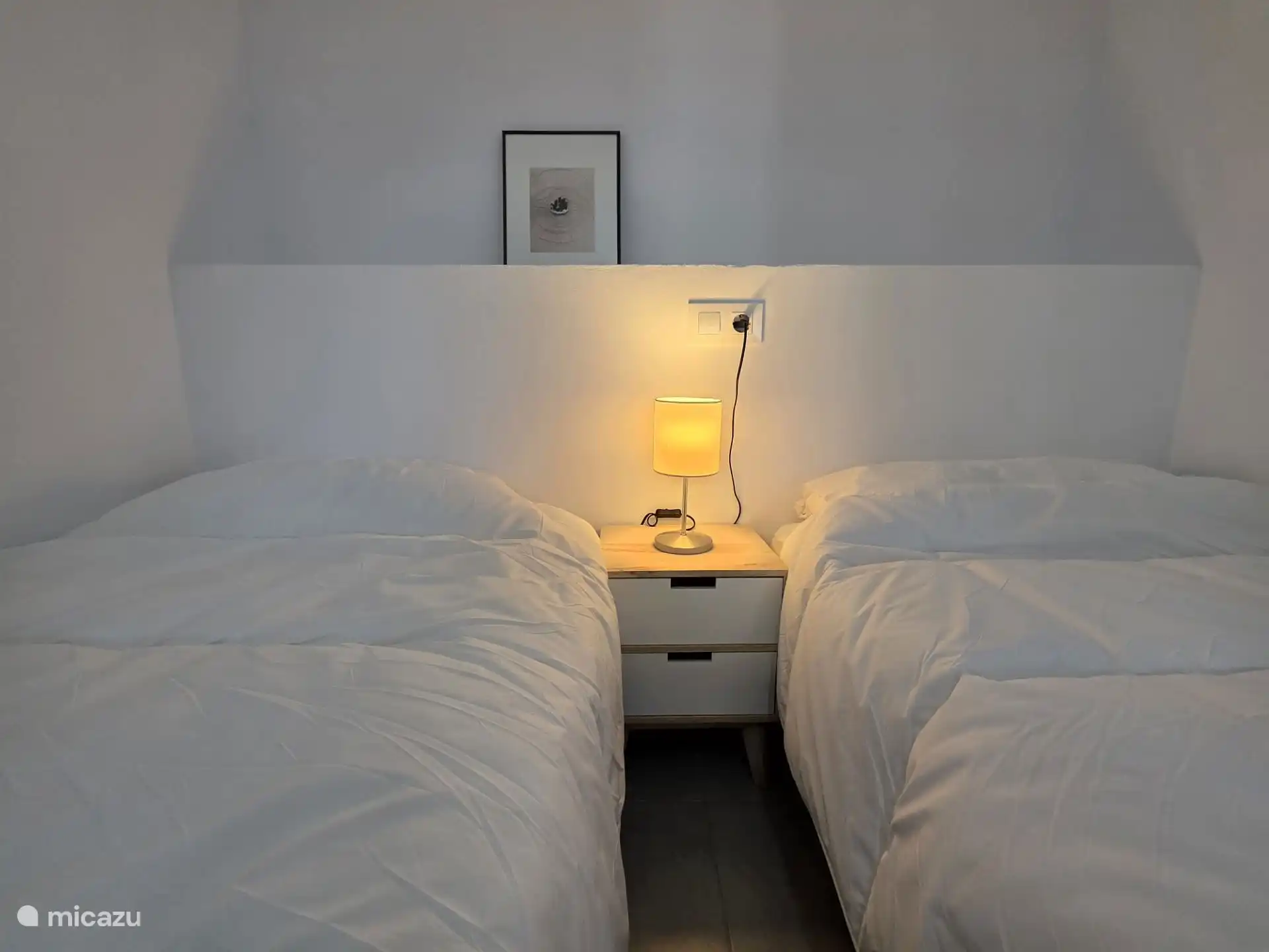 Zweites Schlafzimmer mit 2 Einzelbetten