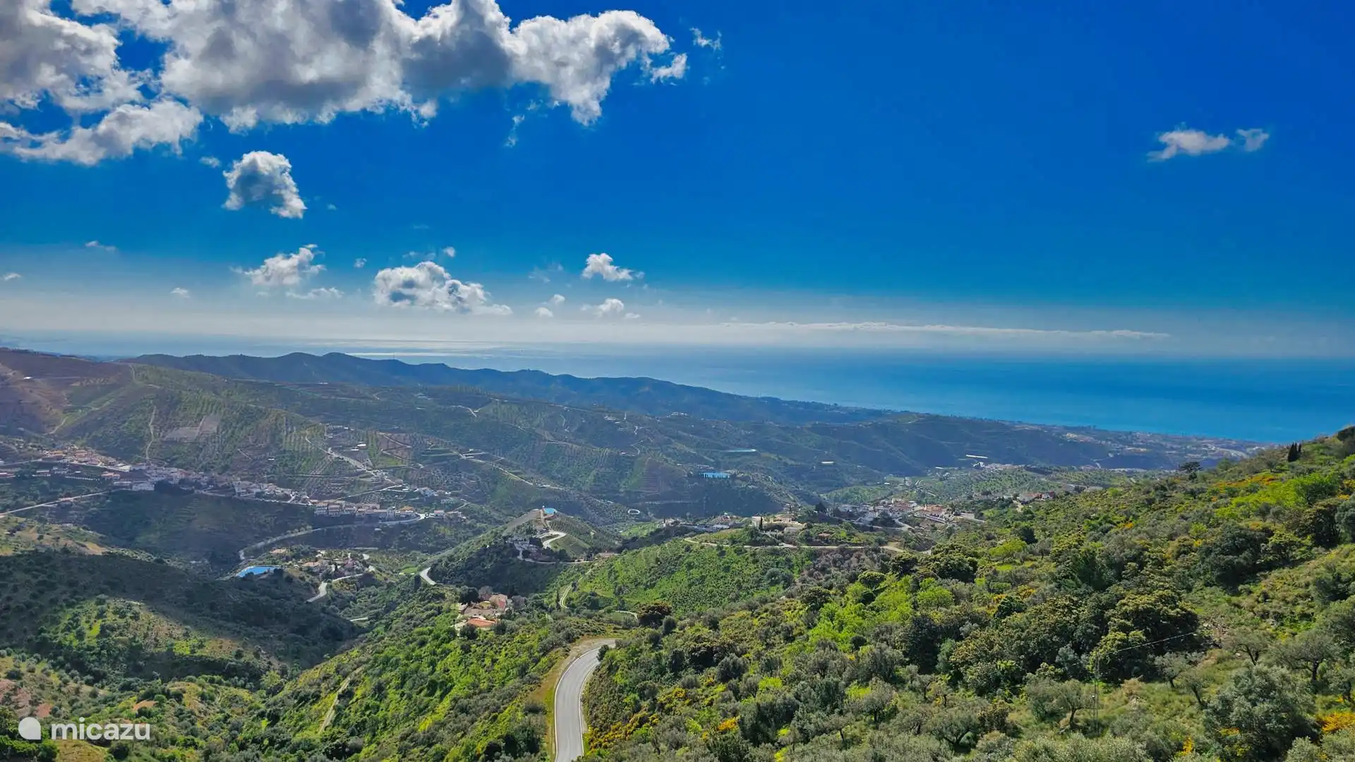 Wijds zicht over de middellandse zee