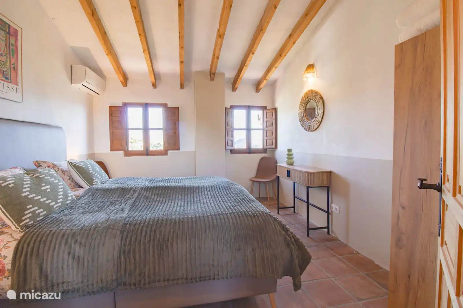 Schlafzimmer 1 im Erdgeschoss.