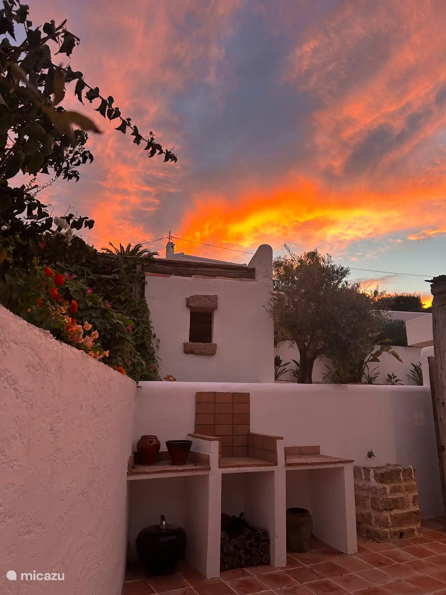 Barbecue op zuidterras