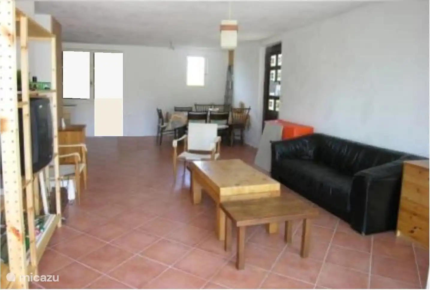 The living room towards the dining area.