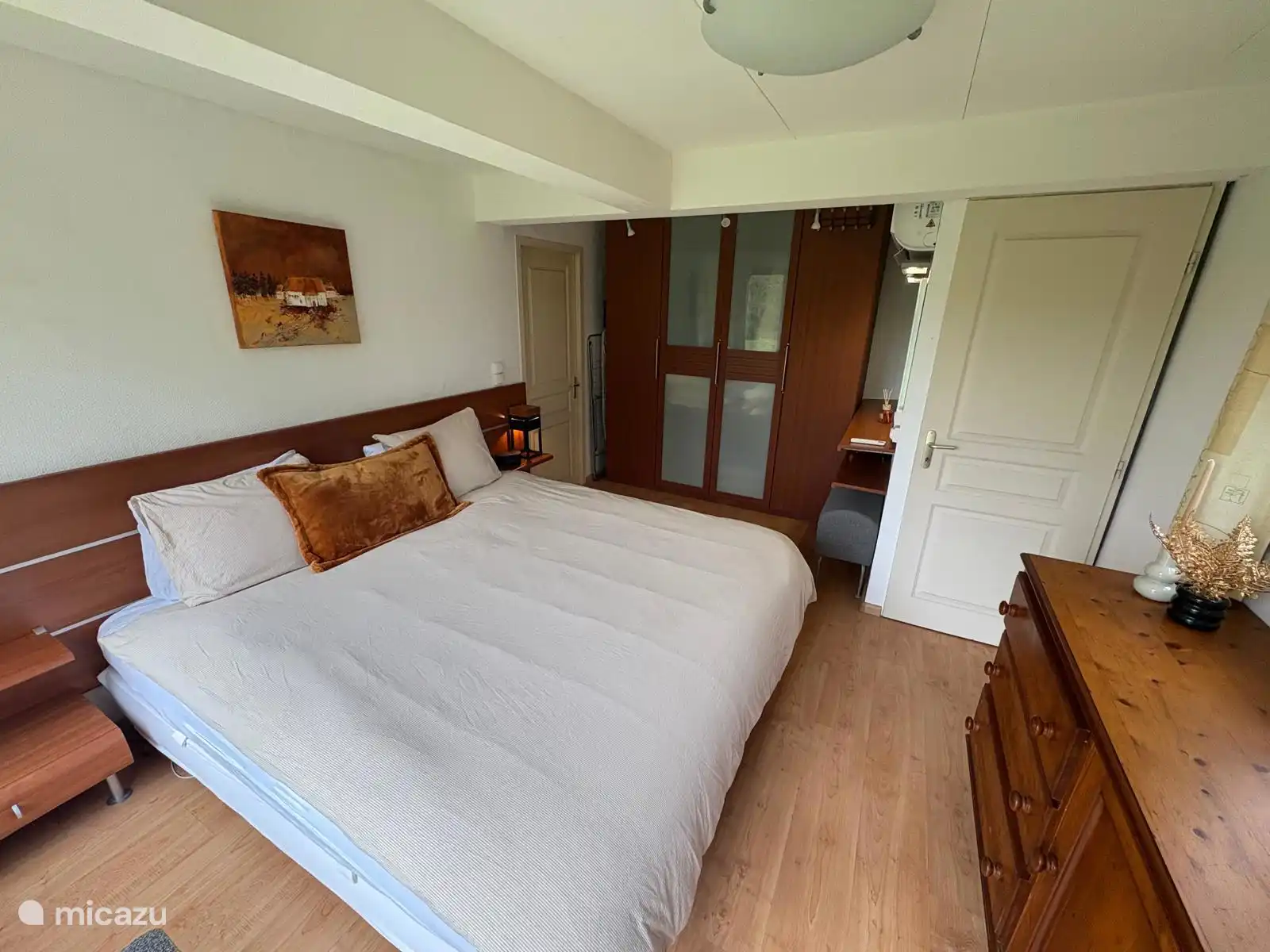 Bedroom 1 with large wardrobe