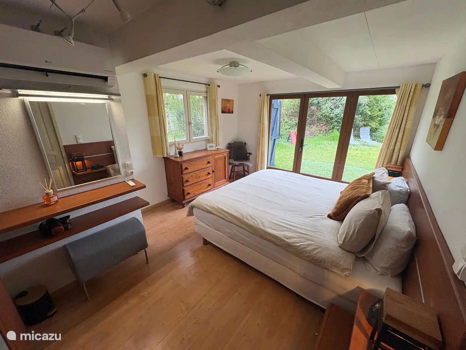 Bedroom 1 French doors to the garden