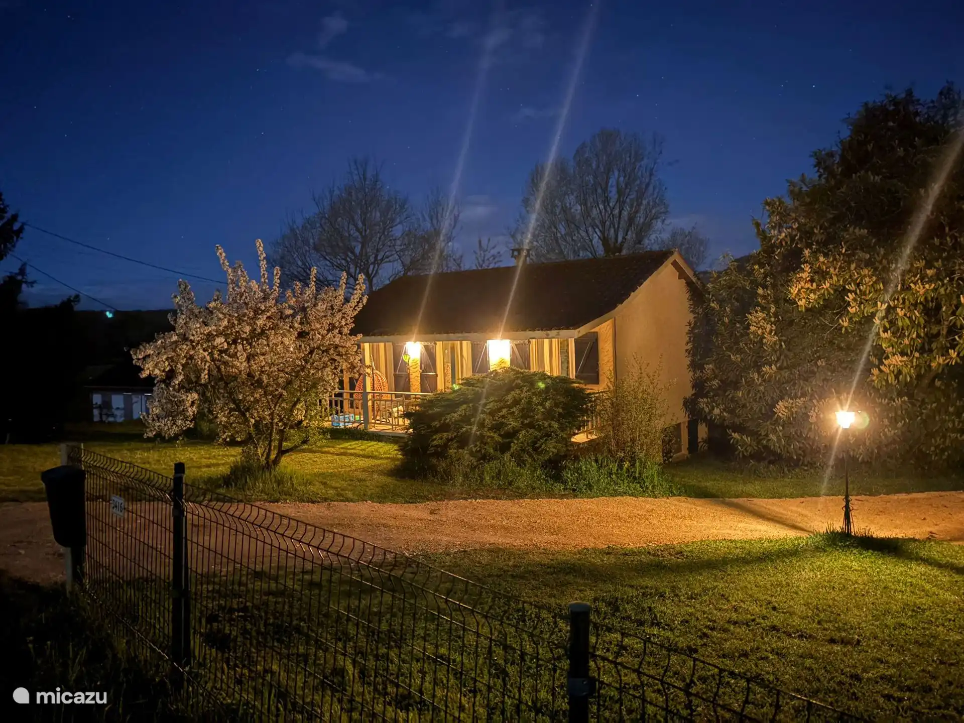 Front of the house from the road and driveway