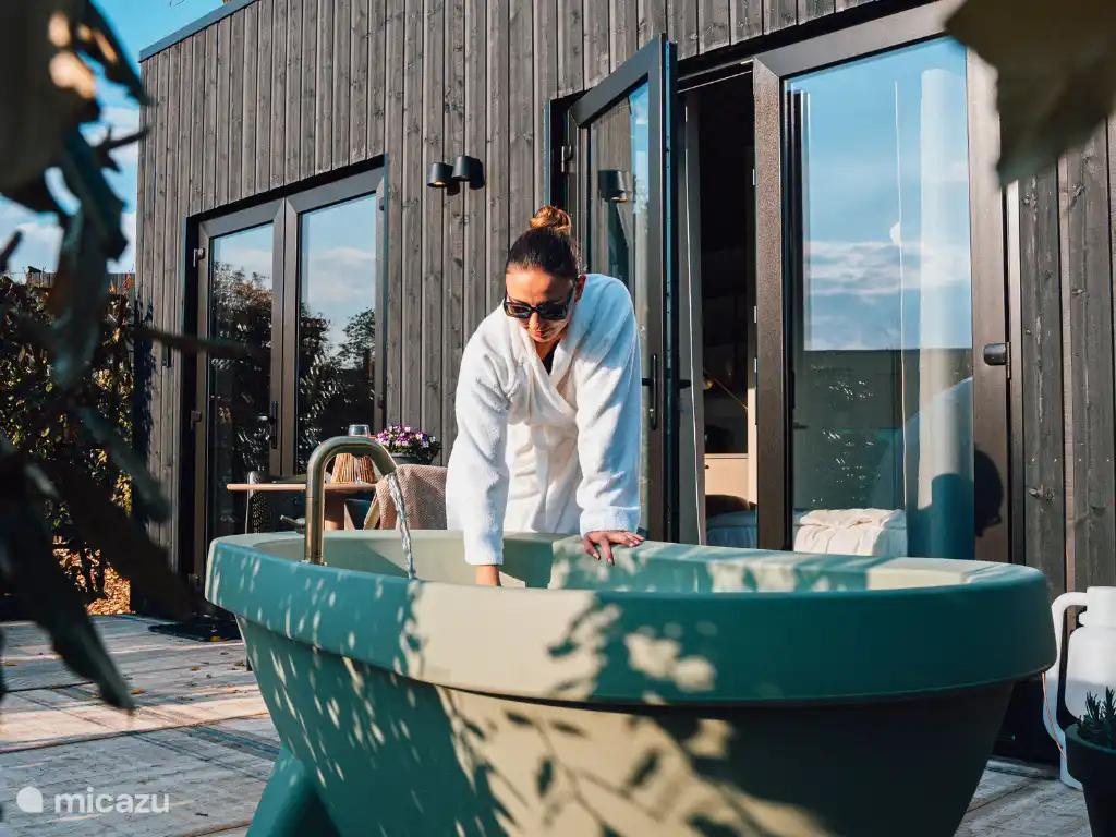 Piscine de jardin avec eau chauffée