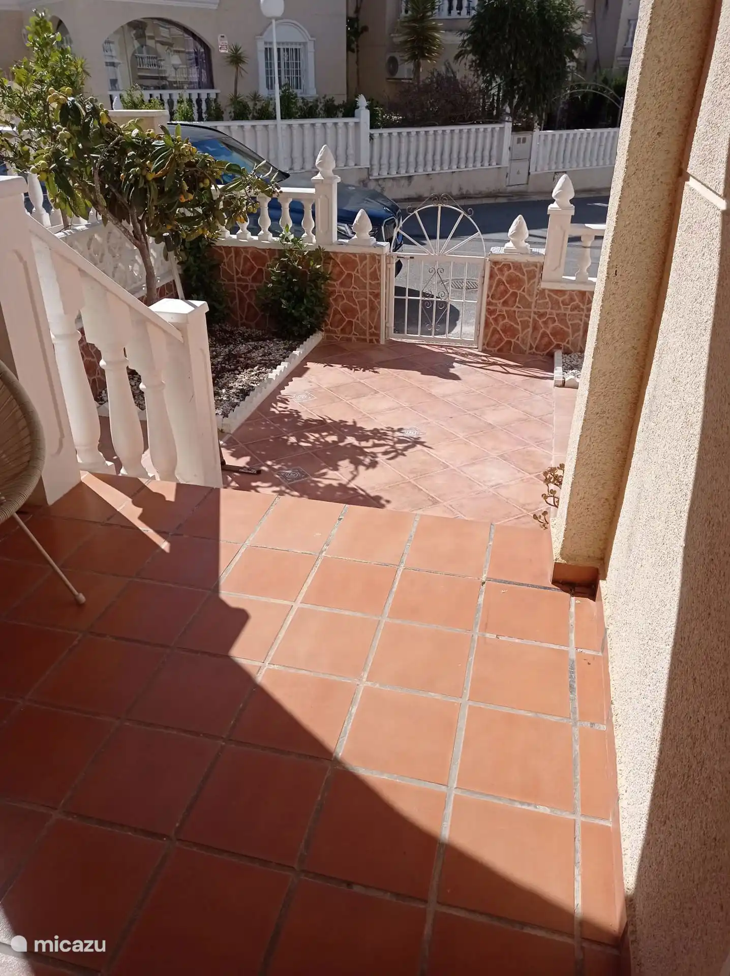 Het prachtige zicht onder de Spaanse zon