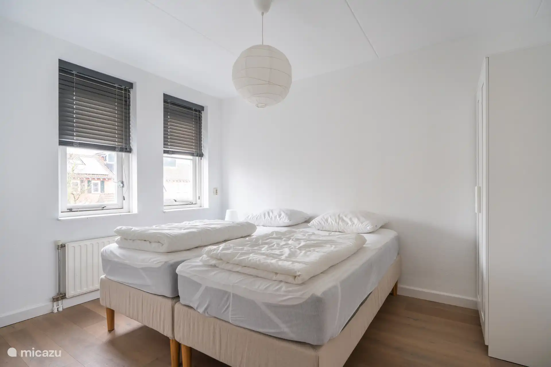Slaapkamer woning 2 bedden